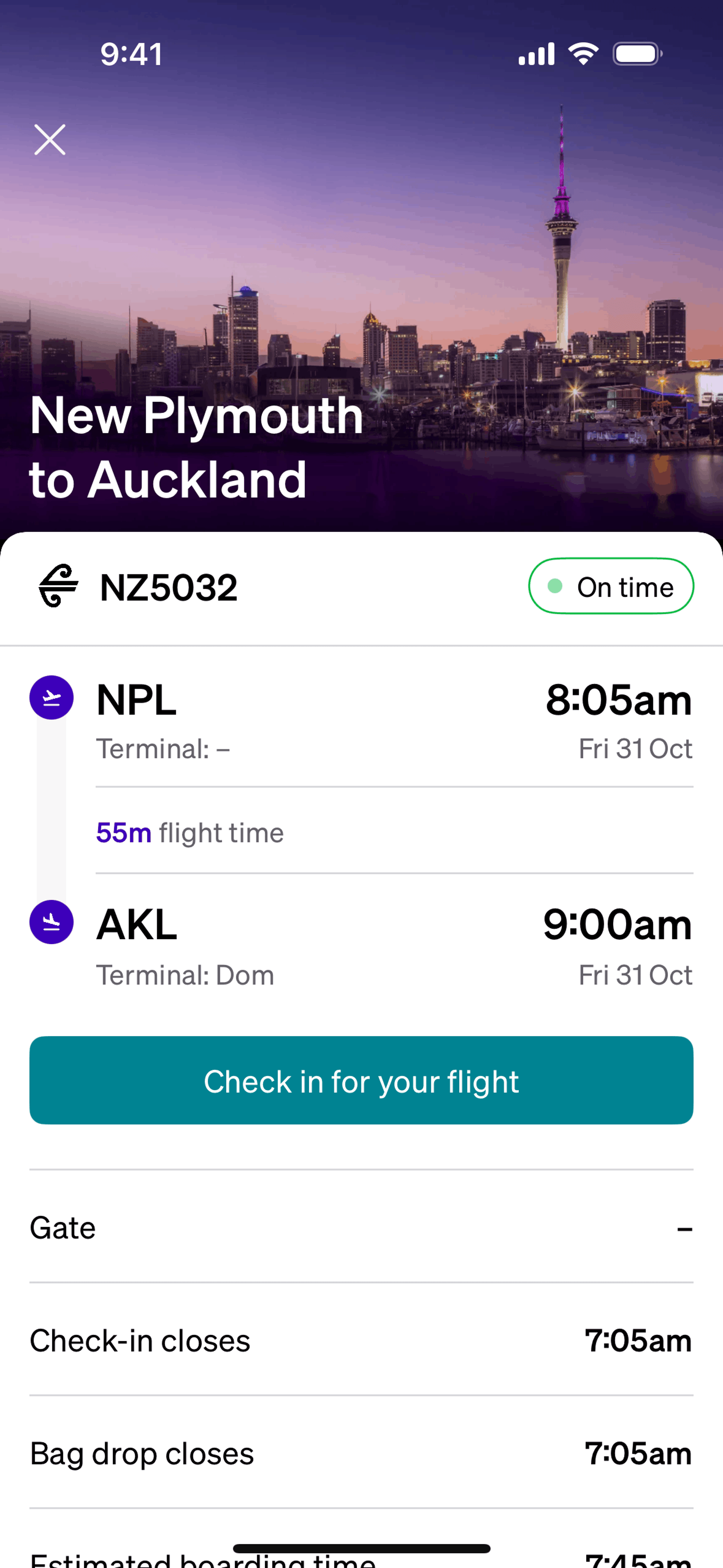 Air NZ iOS Travel & Transportation interface screenshot 21