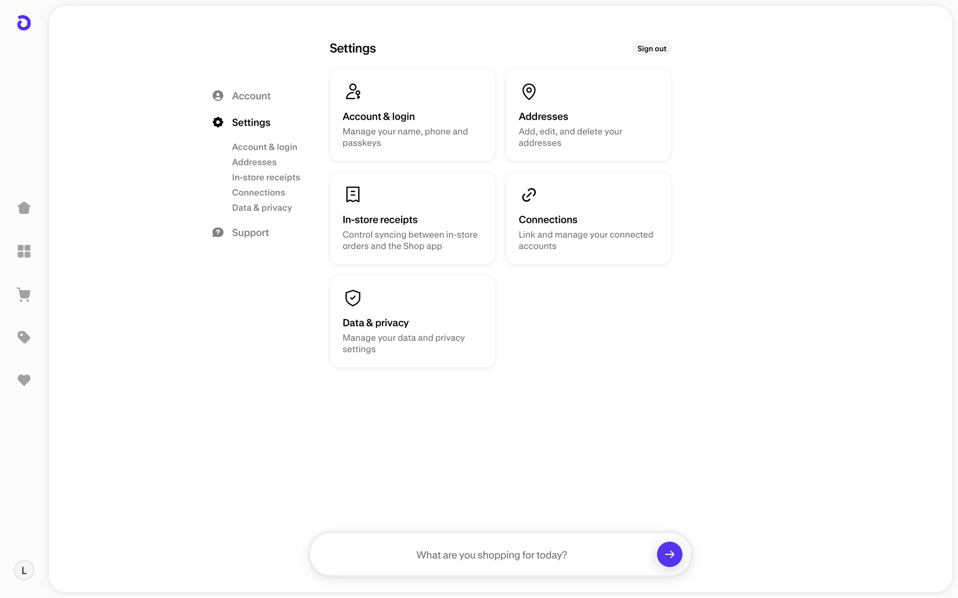 Shop Web AI interface screenshot 14