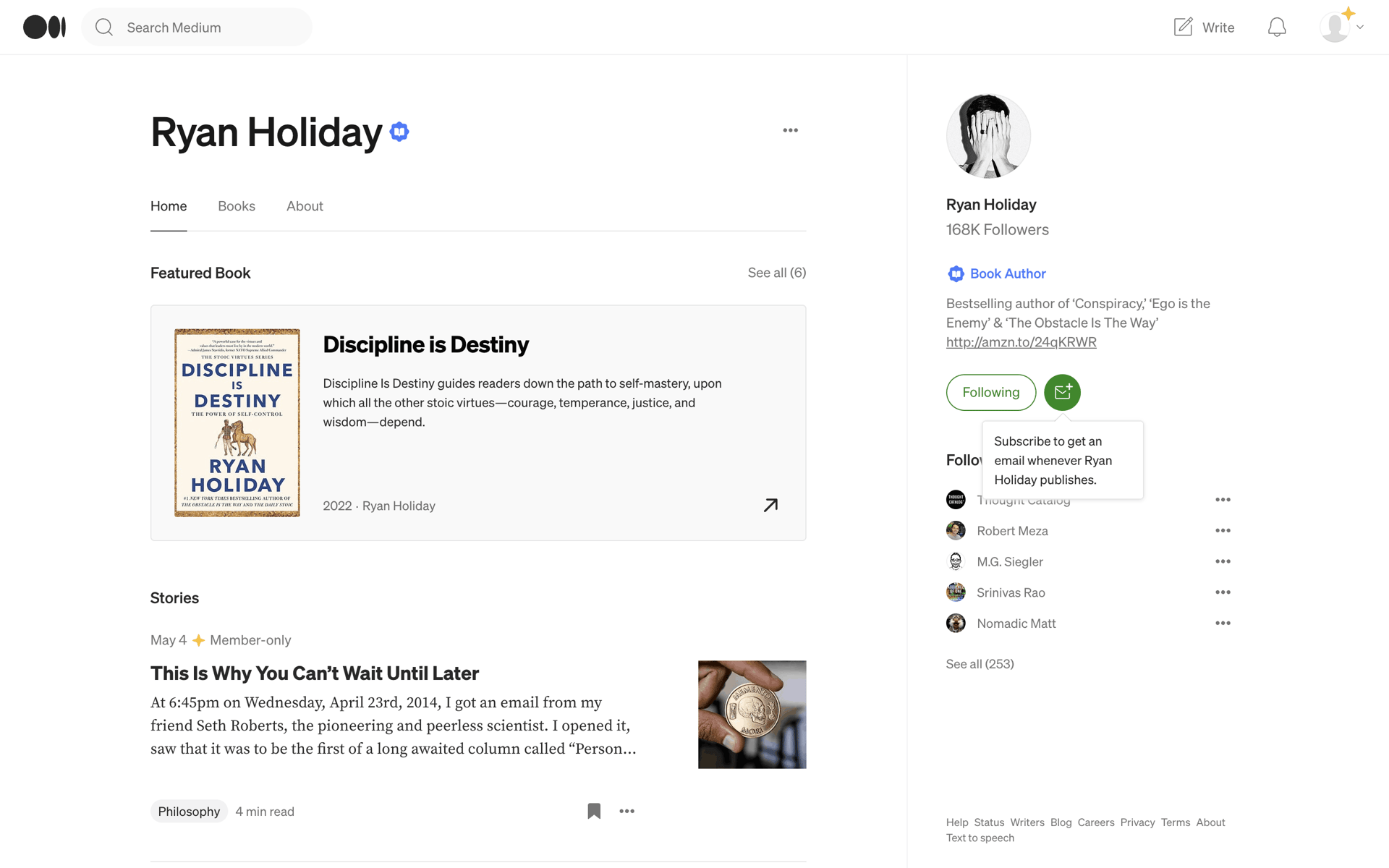 Medium Web News interface screenshot 18