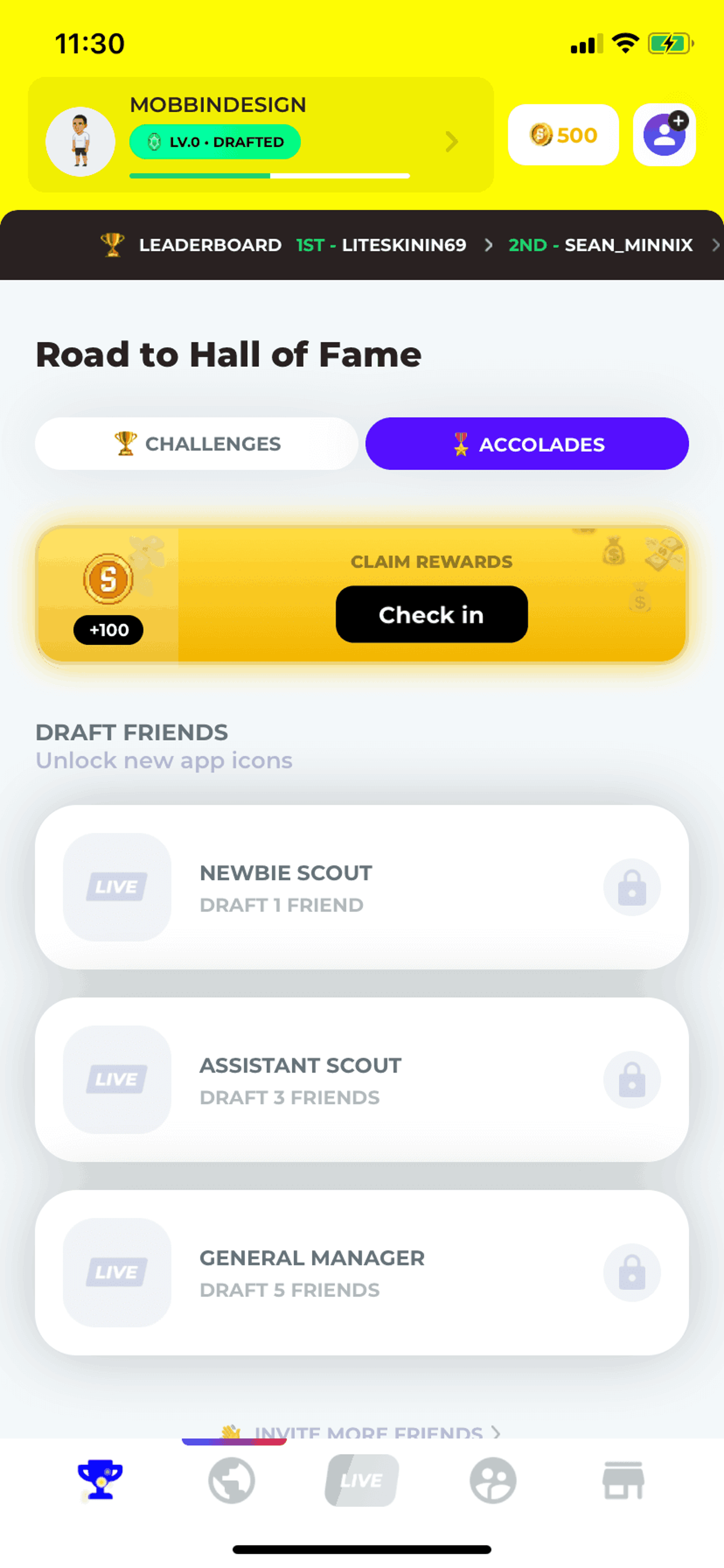 Stadium Live iOS Sports interface screenshot 17