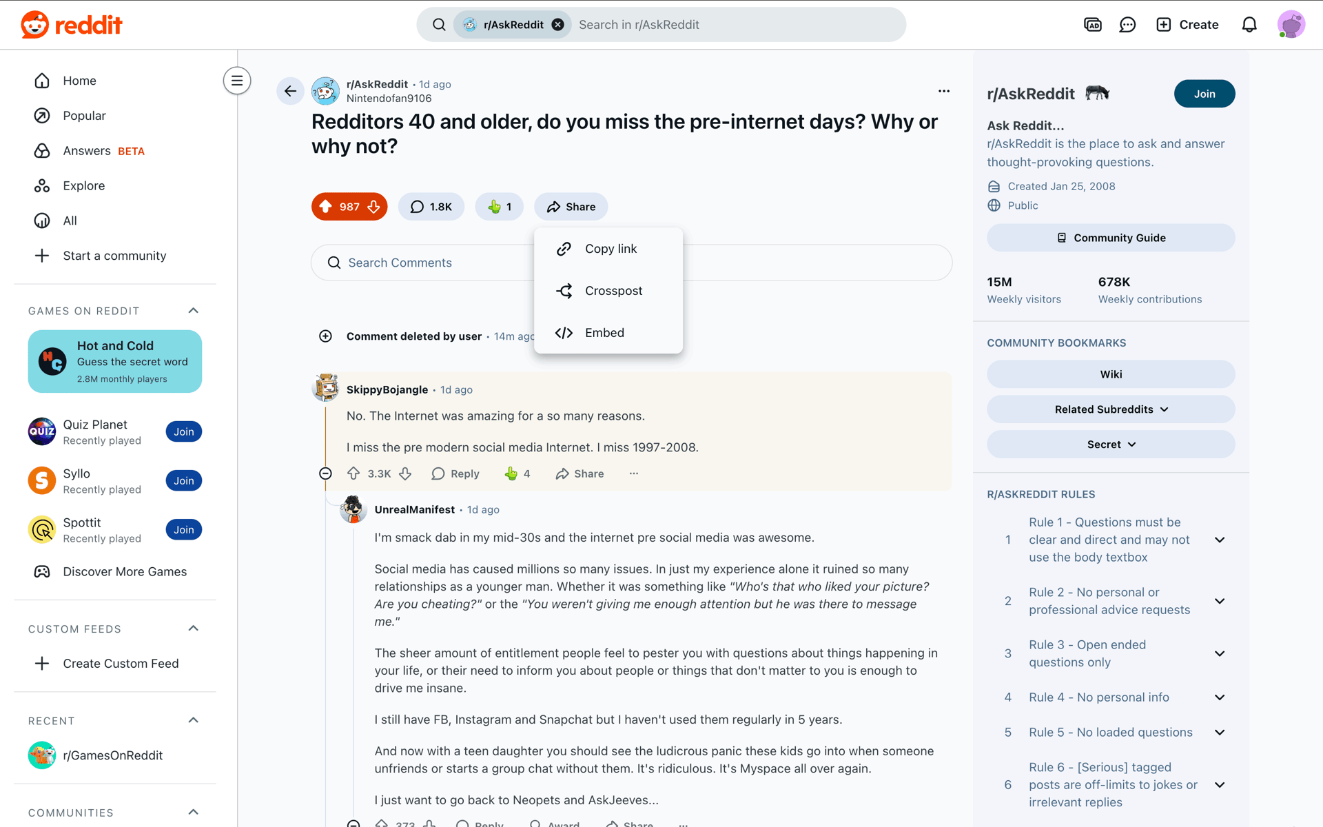 Reddit Web Social Networking interface screenshot 21