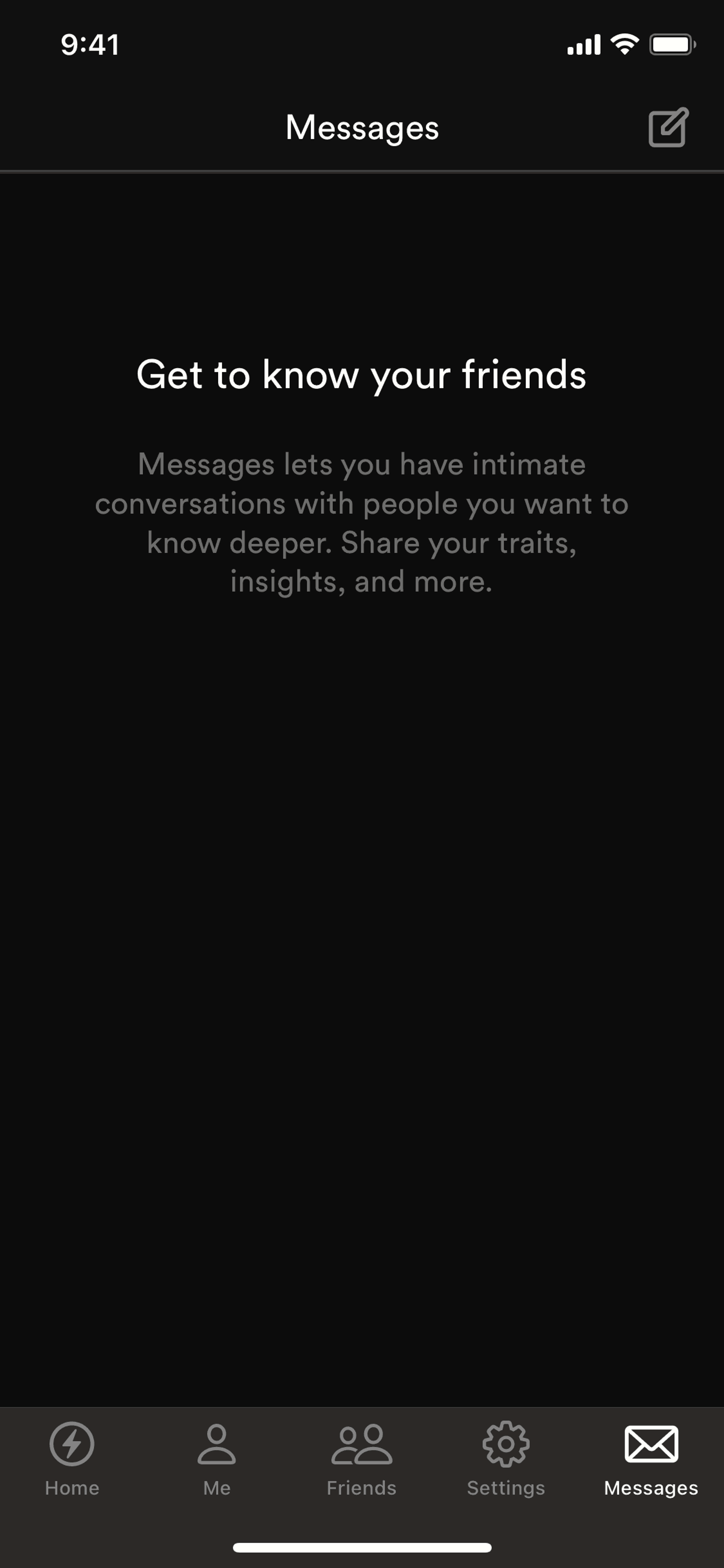 Dimensional iOS Social Networking interface screenshot 4