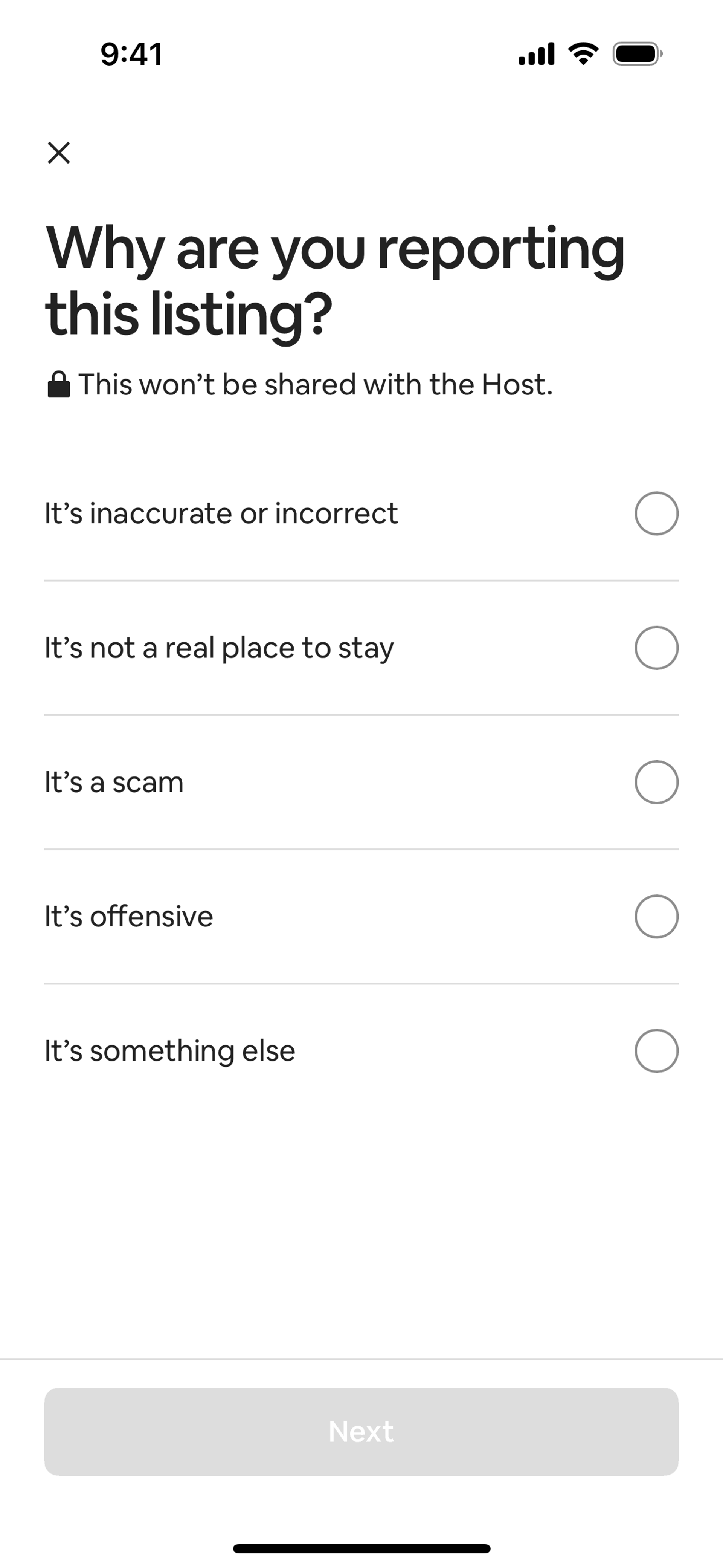 Airbnb iOS Real Estate interface screenshot 19