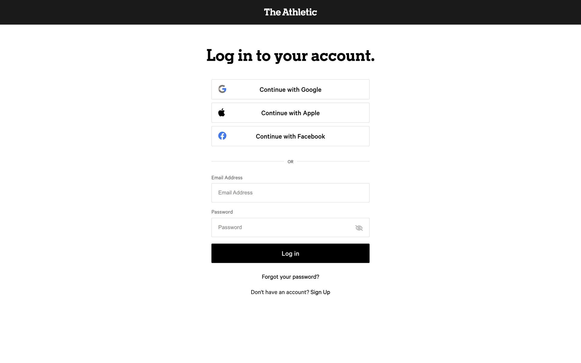 The Athletic Web Sports interface screenshot 11