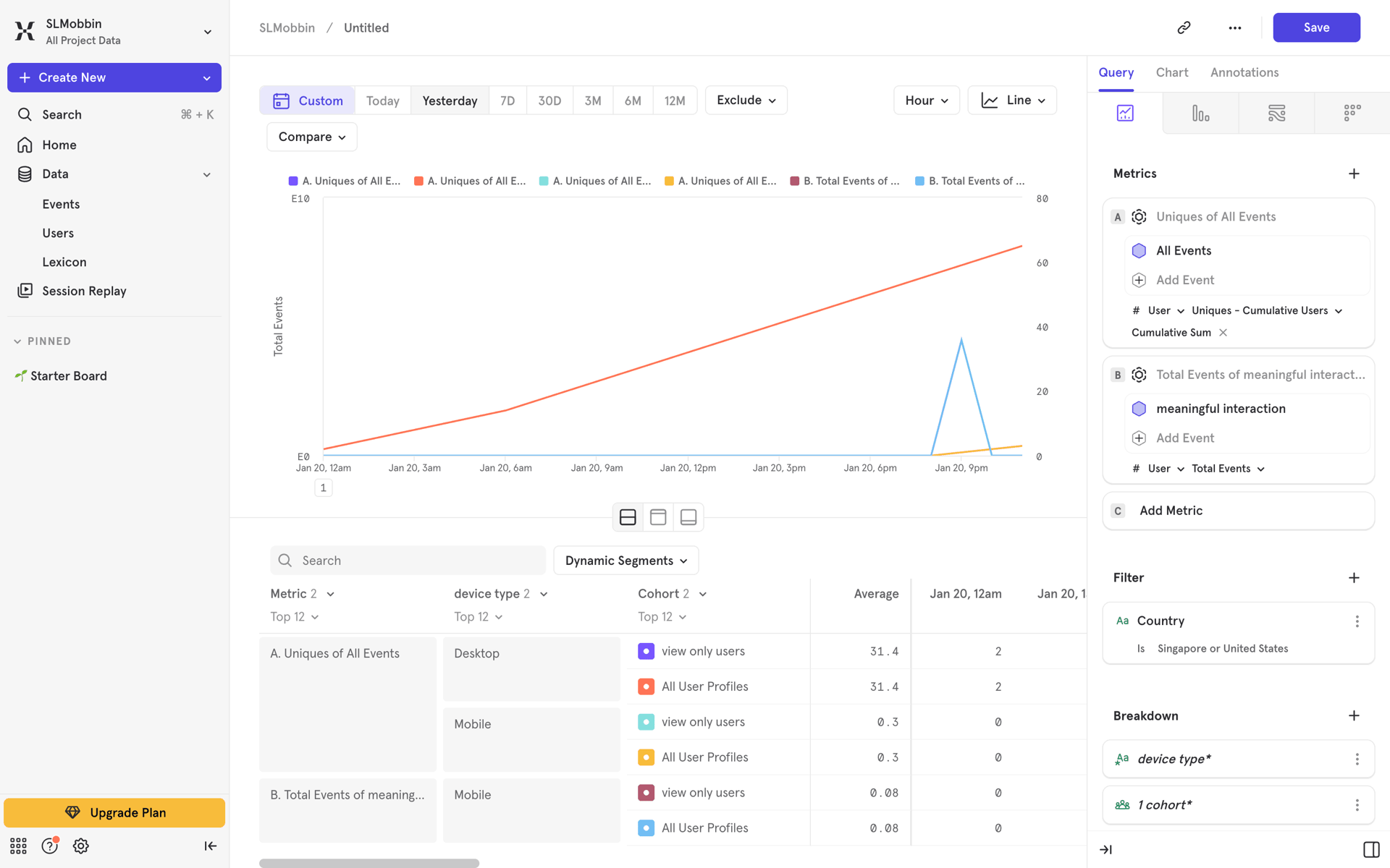 Mixpanel Web Business interface screenshot 15