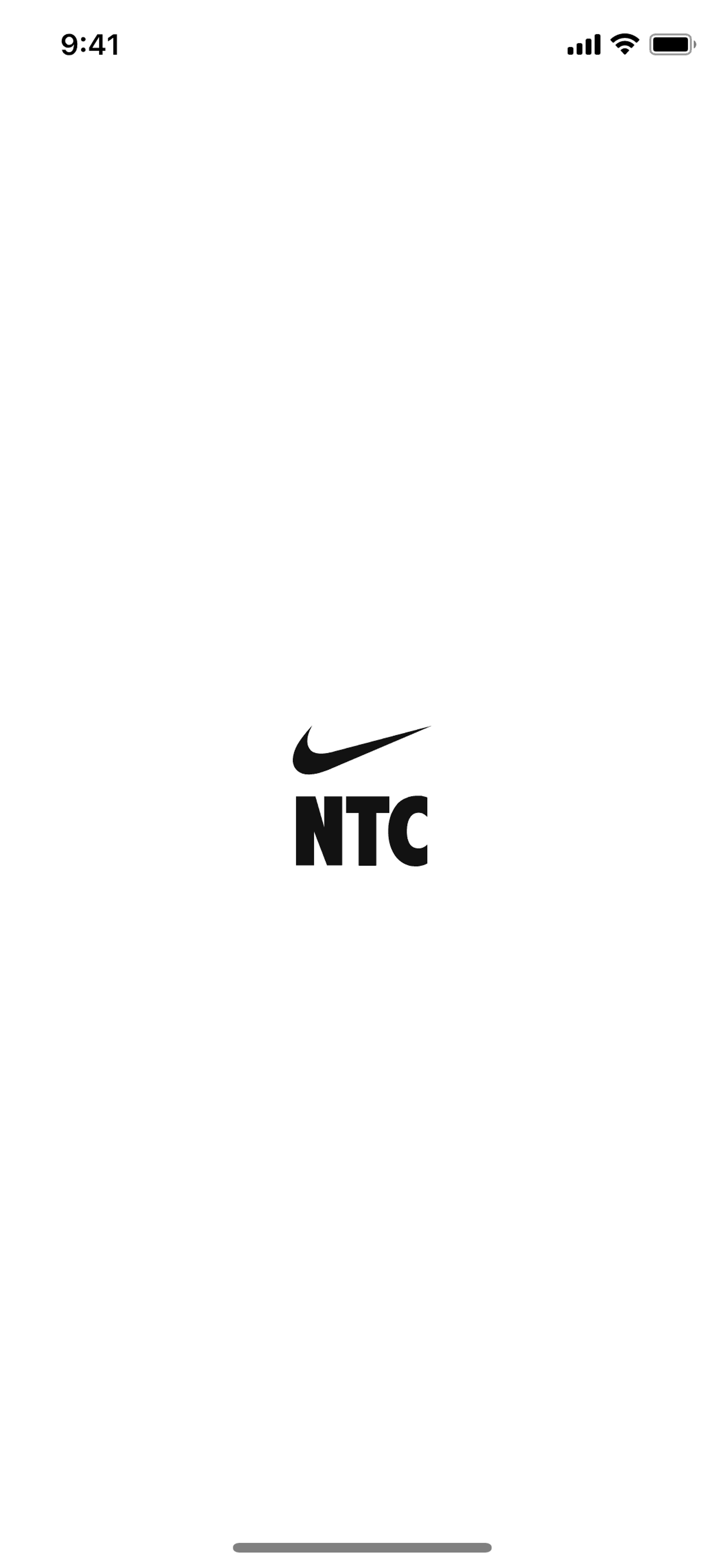 Nike Training Club iOS Health & Fitness interface screenshot 1