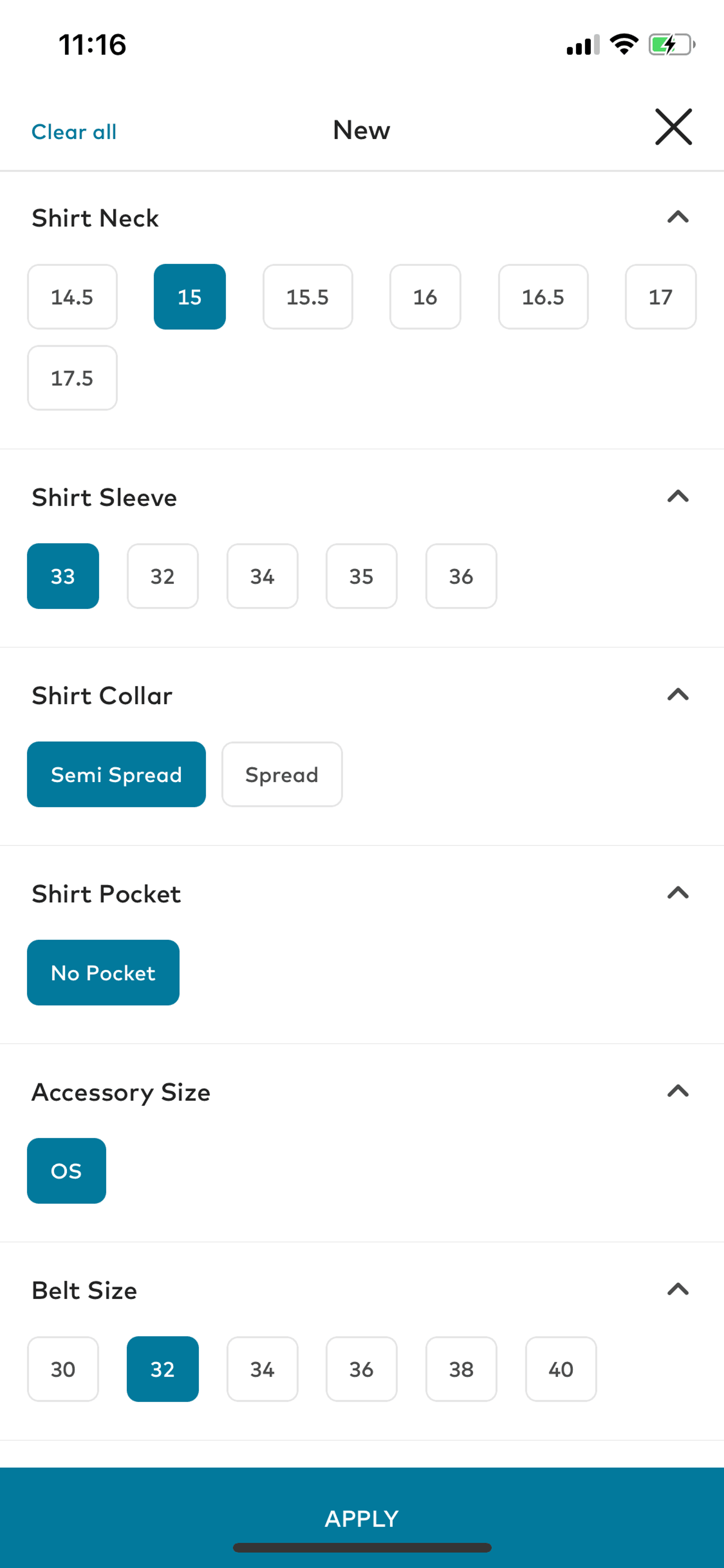 Bonobos iOS Shopping interface screenshot 18