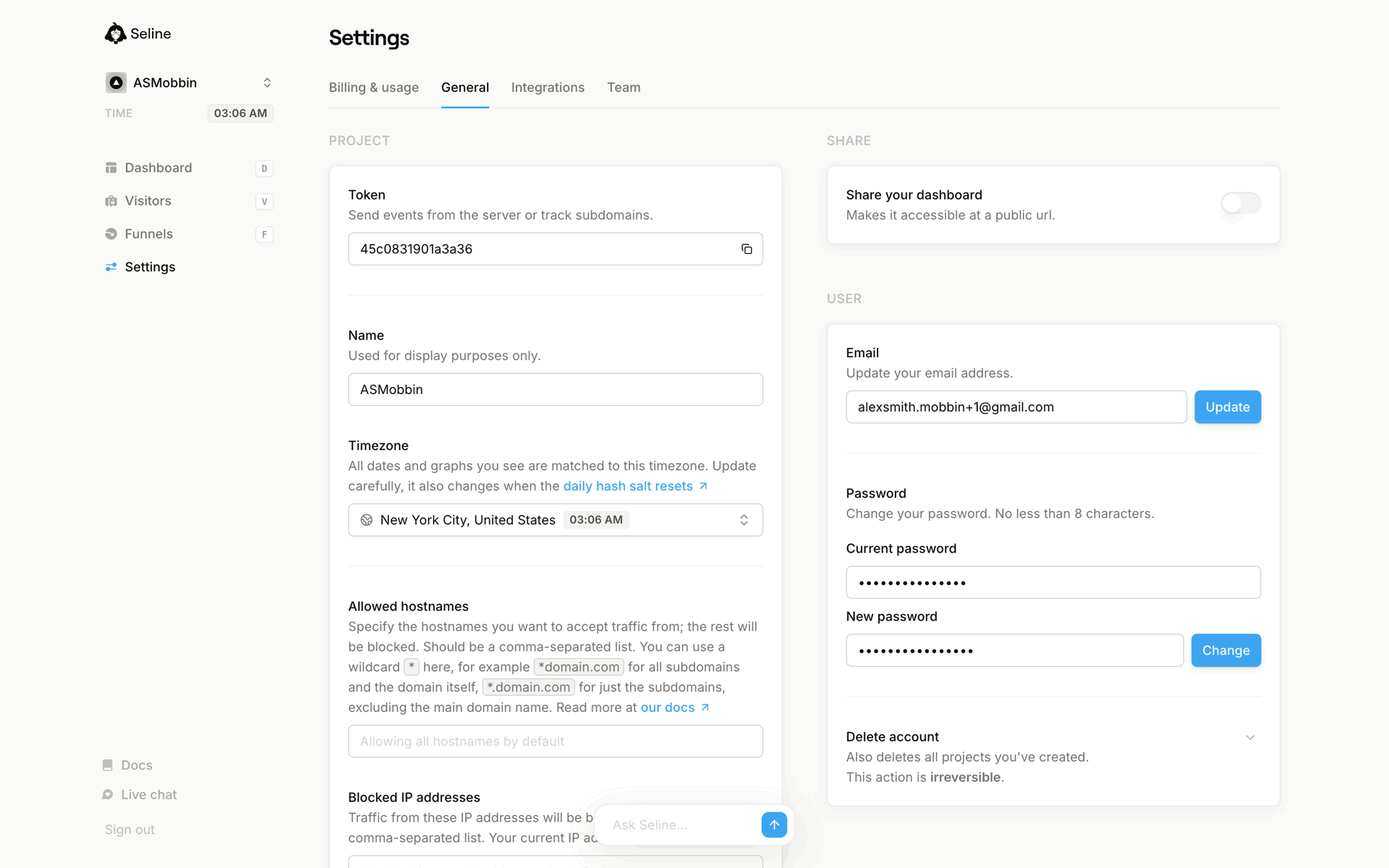 Seline Web Developer Tools interface screenshot 23