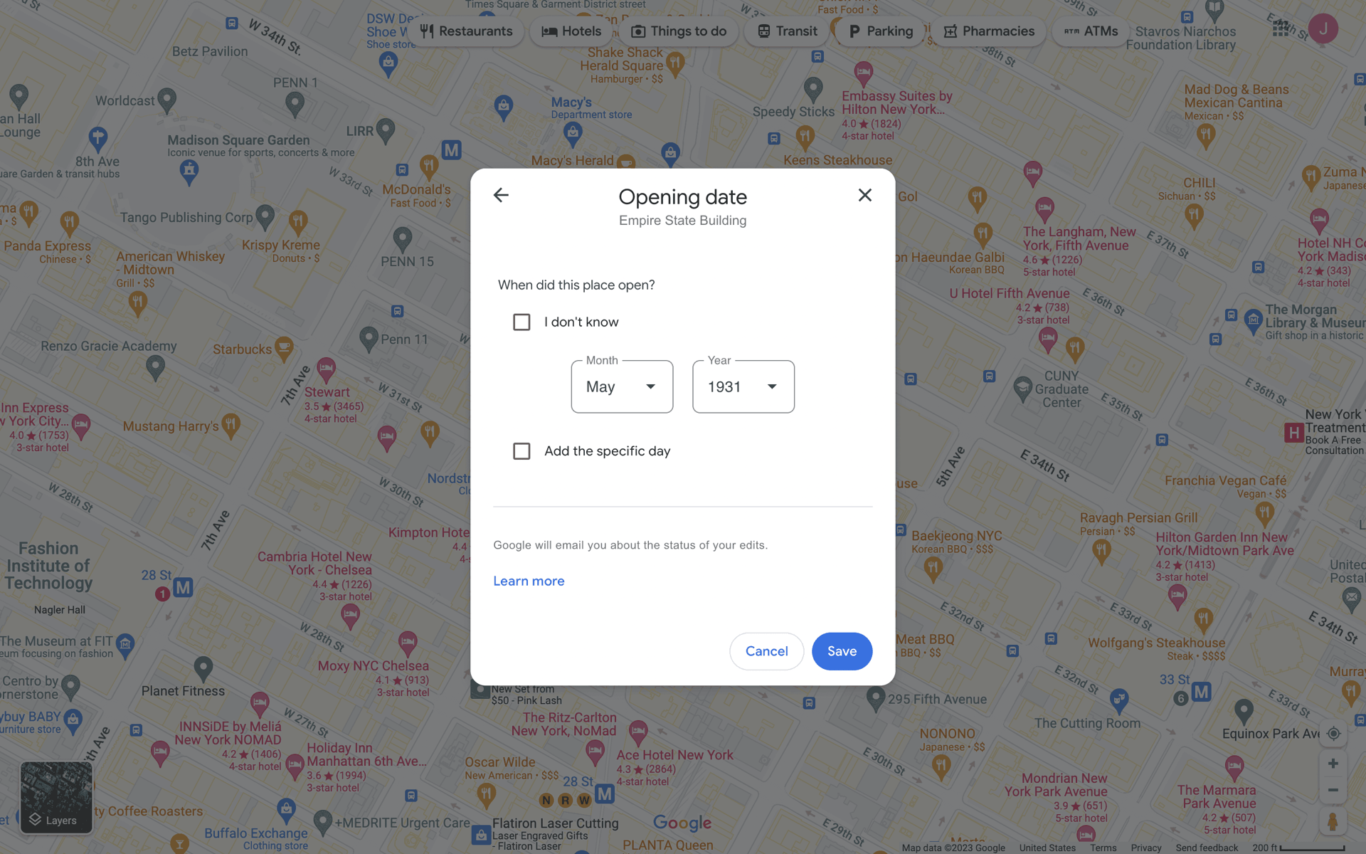 Google Maps Web Maps & Navigation interface screenshot 9