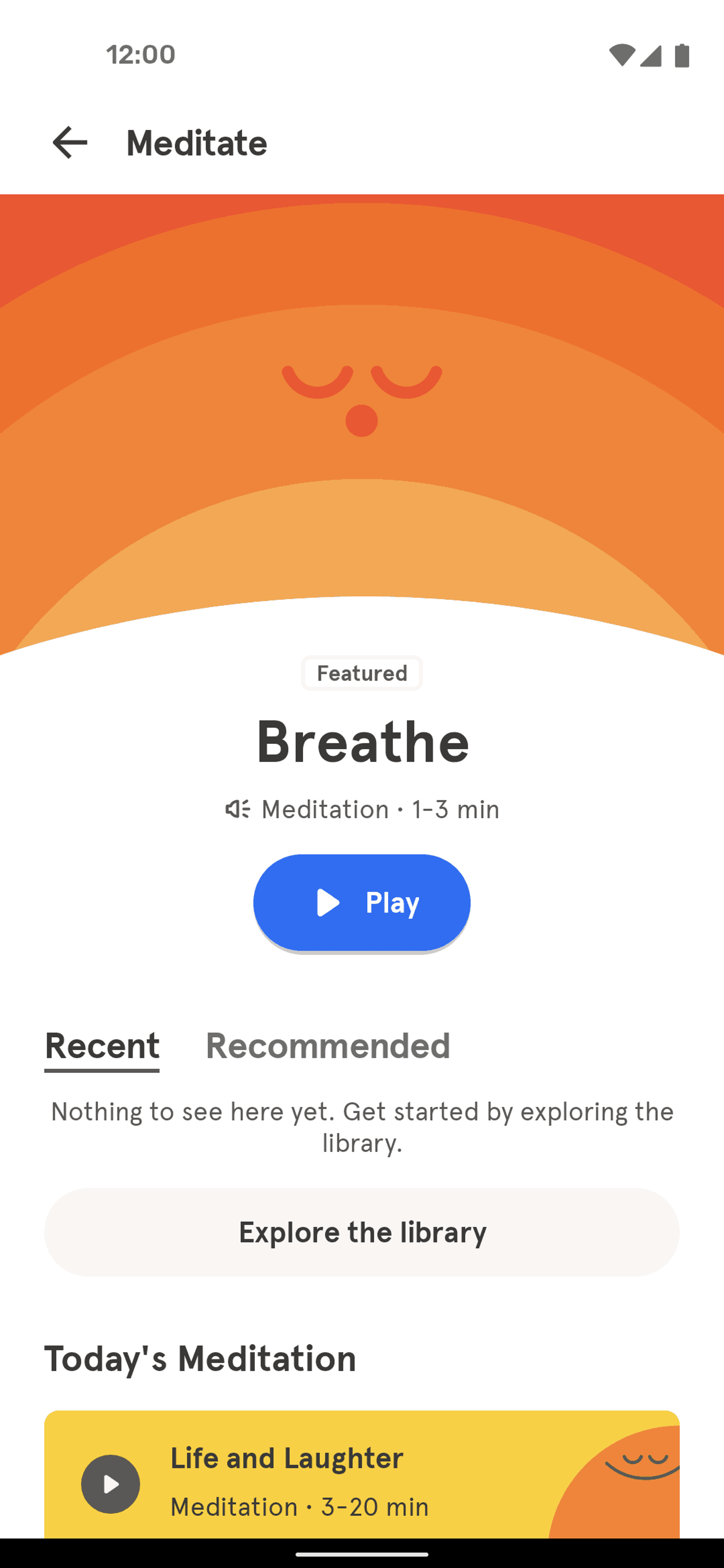 Headspace Android Health & Fitness interface screenshot 6
