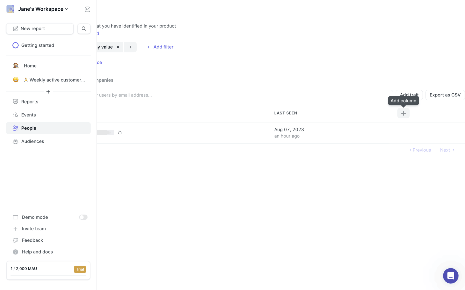June Web Business interface screenshot 21