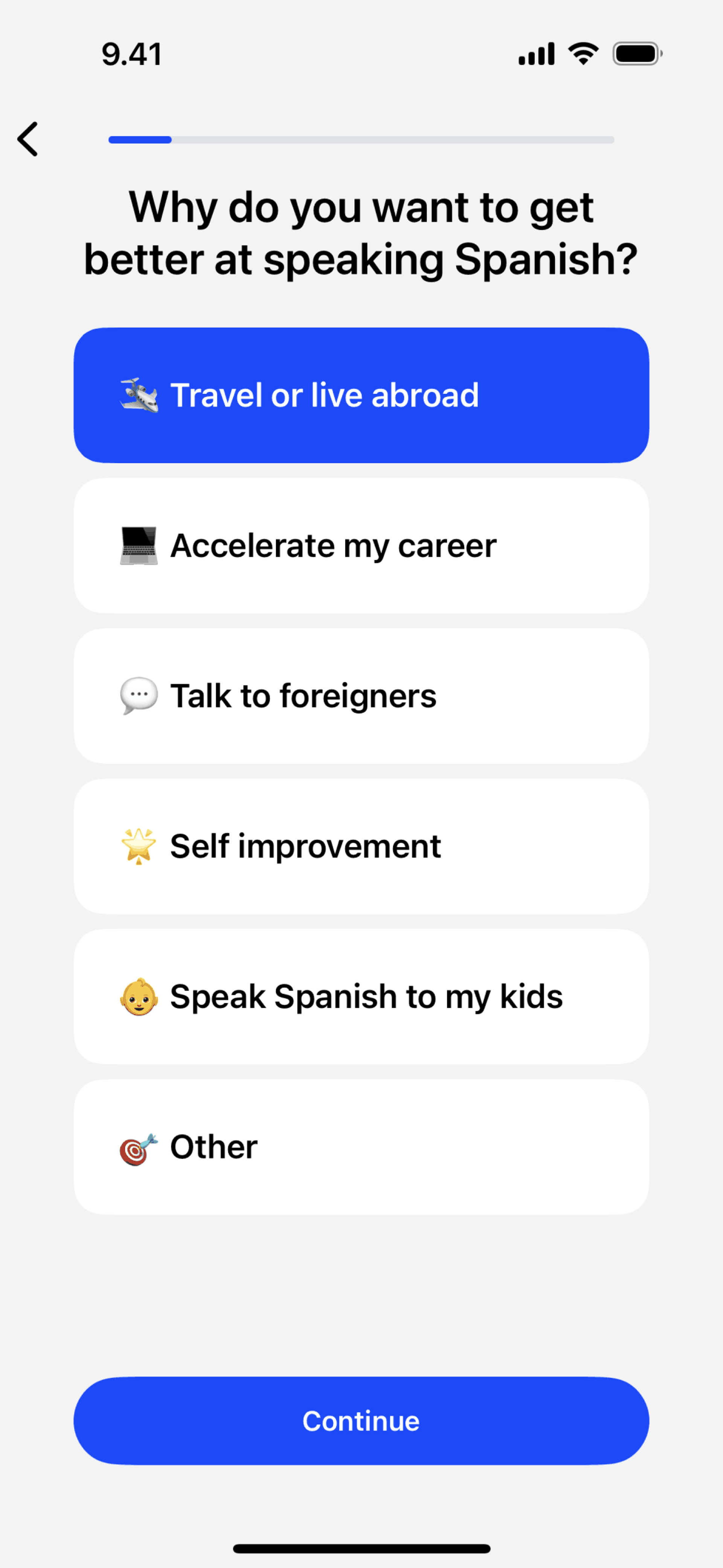 Speak iOS Education interface screenshot 9