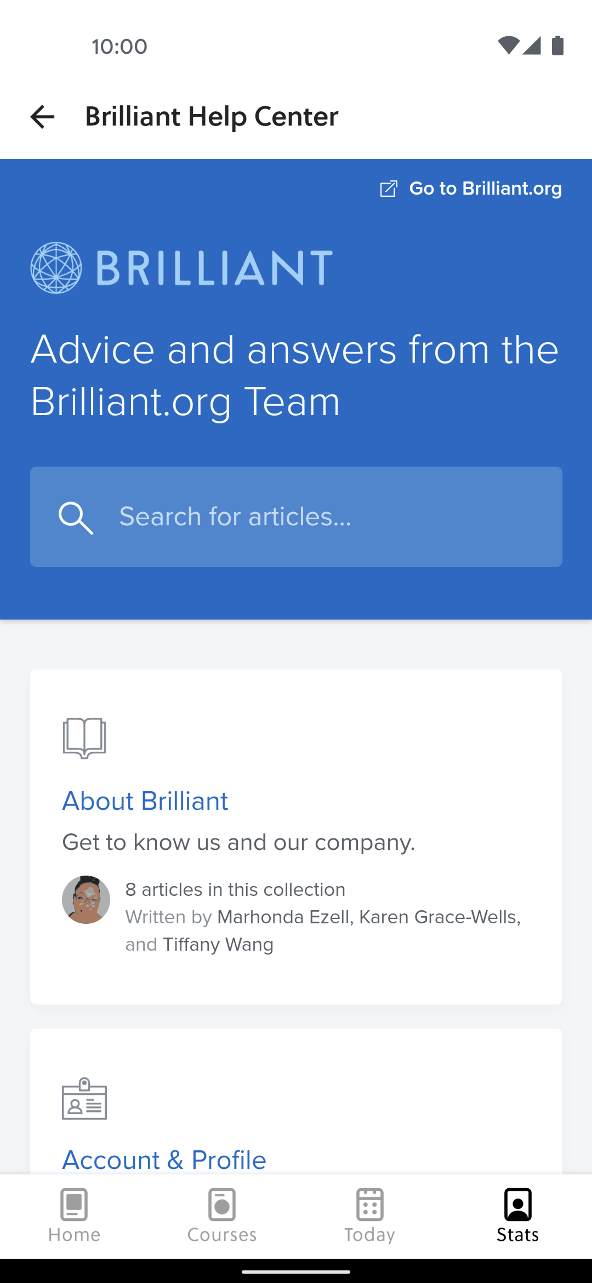 Brilliant Android Education interface screenshot 14
