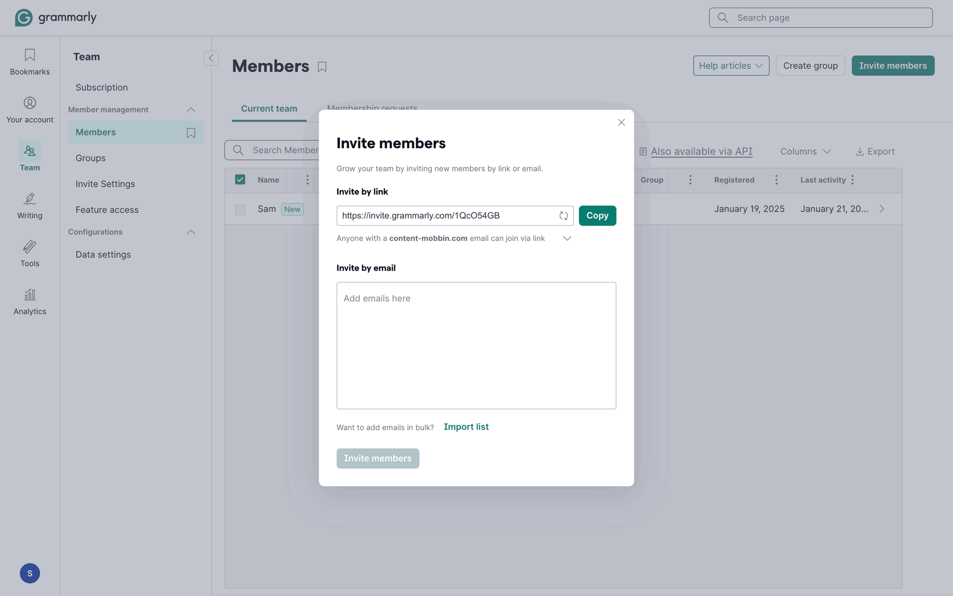 Grammarly Web AI interface screenshot 12