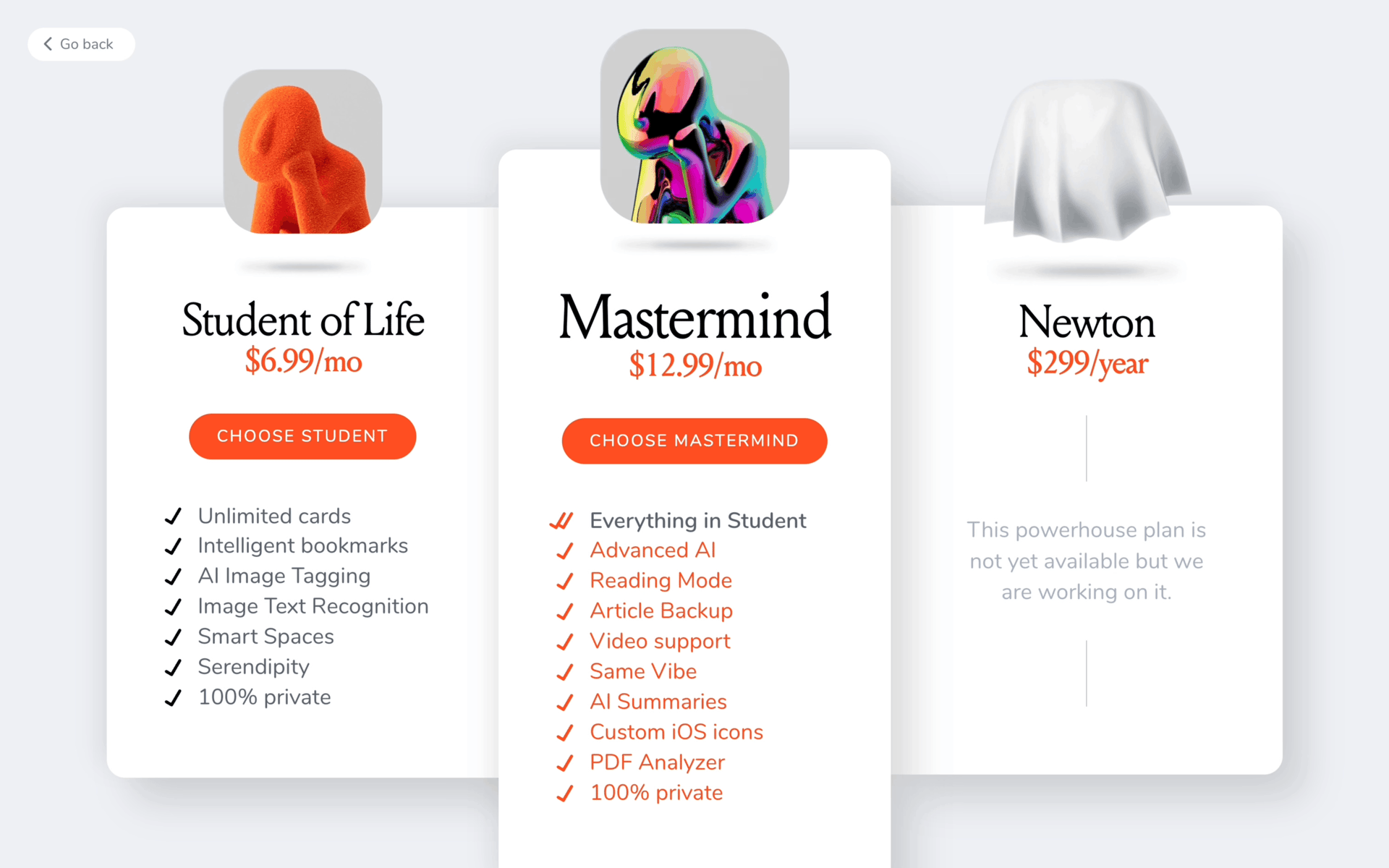 mymind Web Productivity interface screenshot 14
