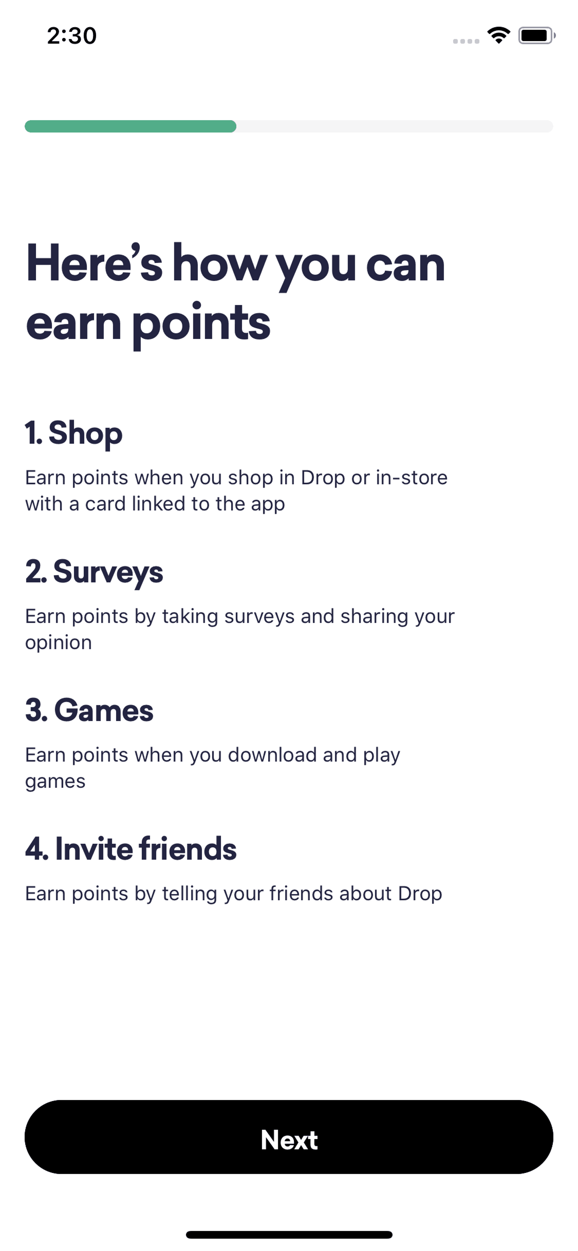 Drop iOS Lifestyle interface screenshot 7