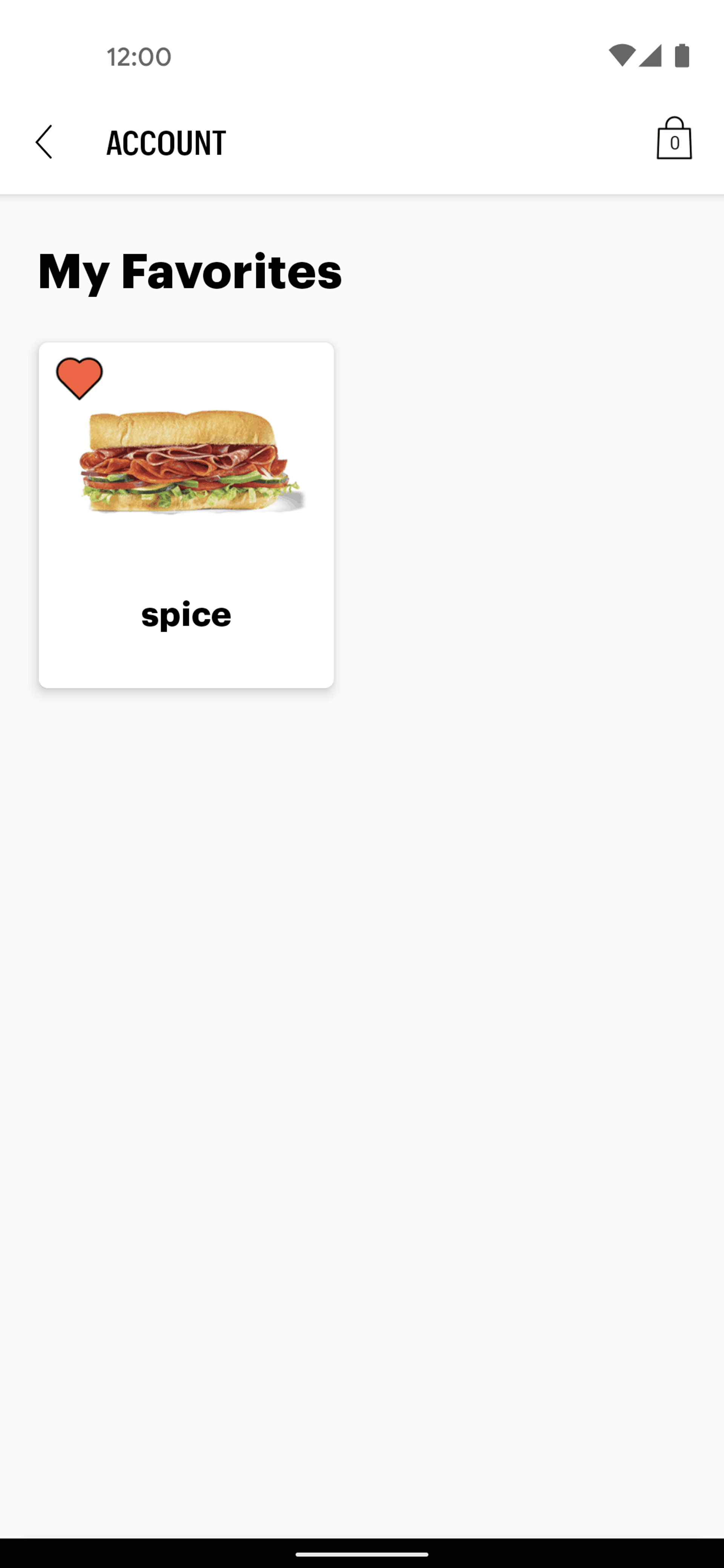 Subway Android Food & Drink interface screenshot 16