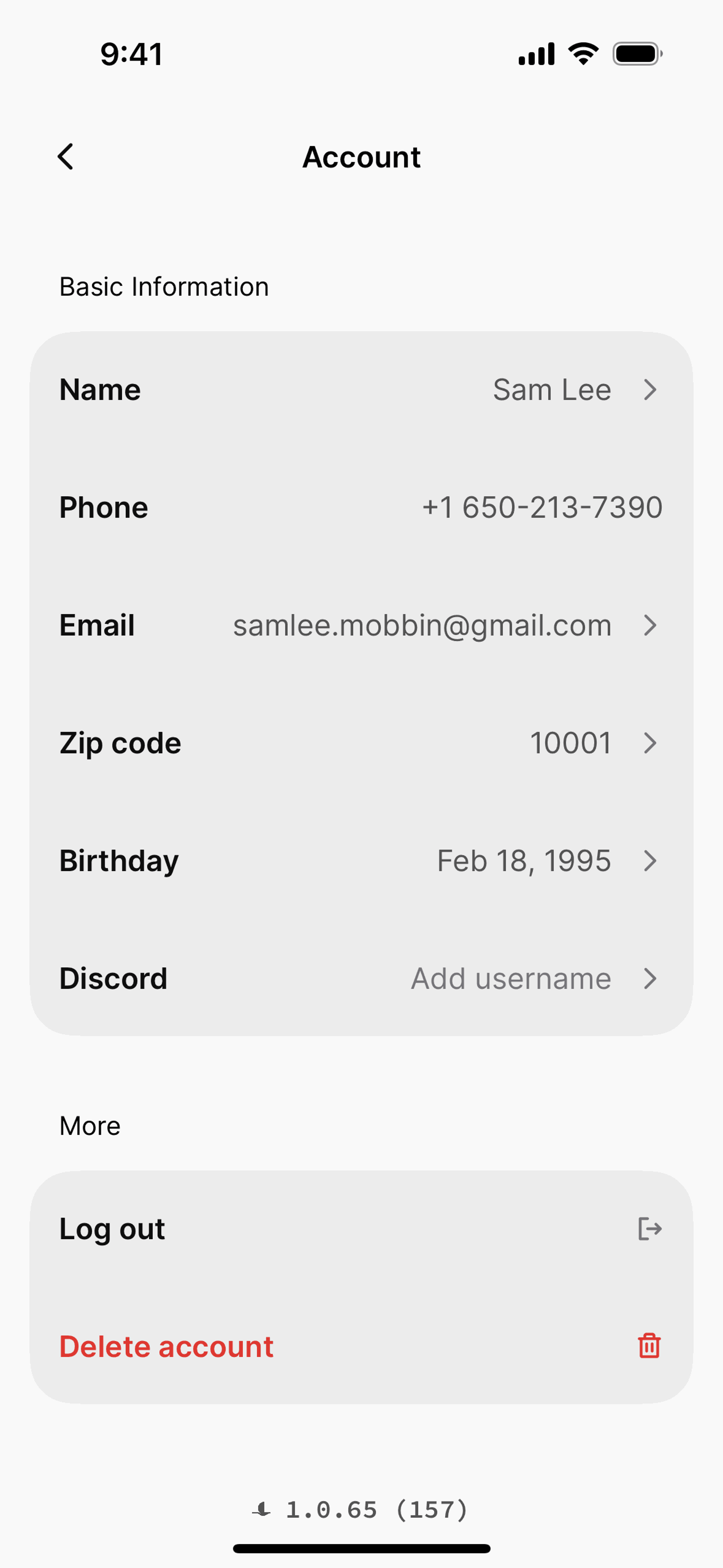 Blackbird iOS Food & Drink interface screenshot 16