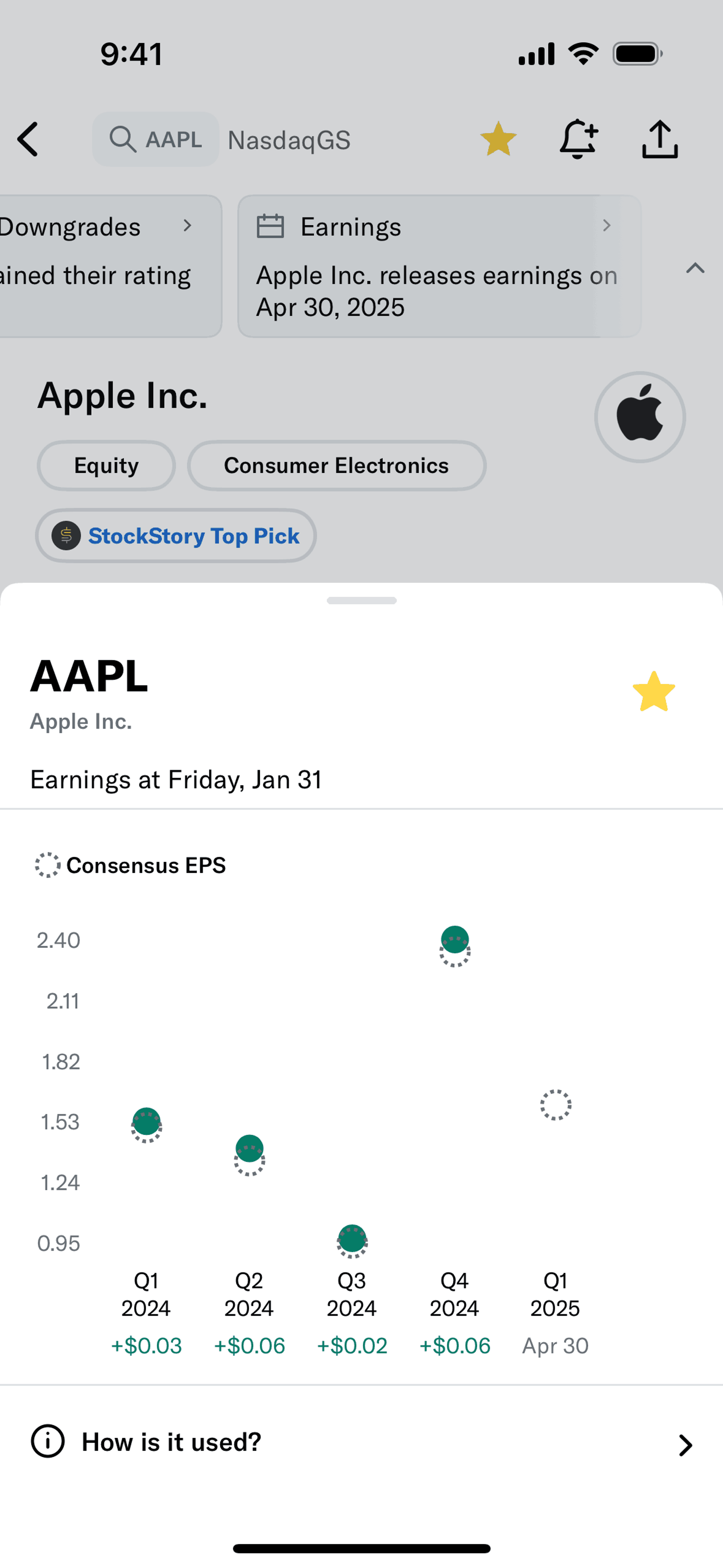 Yahoo Finance iOS Finance interface screenshot 5