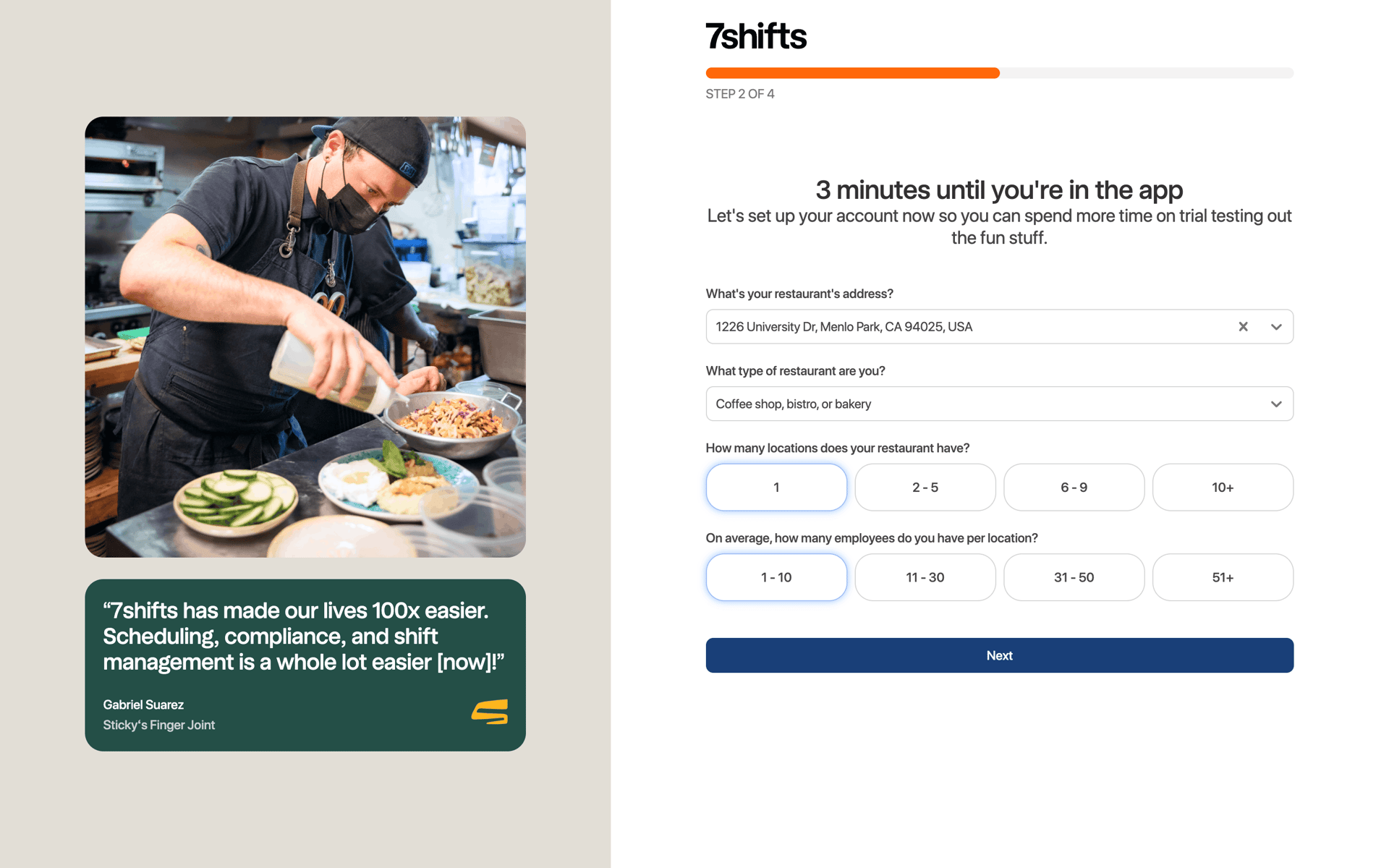 7shifts Web Business interface screenshot 16