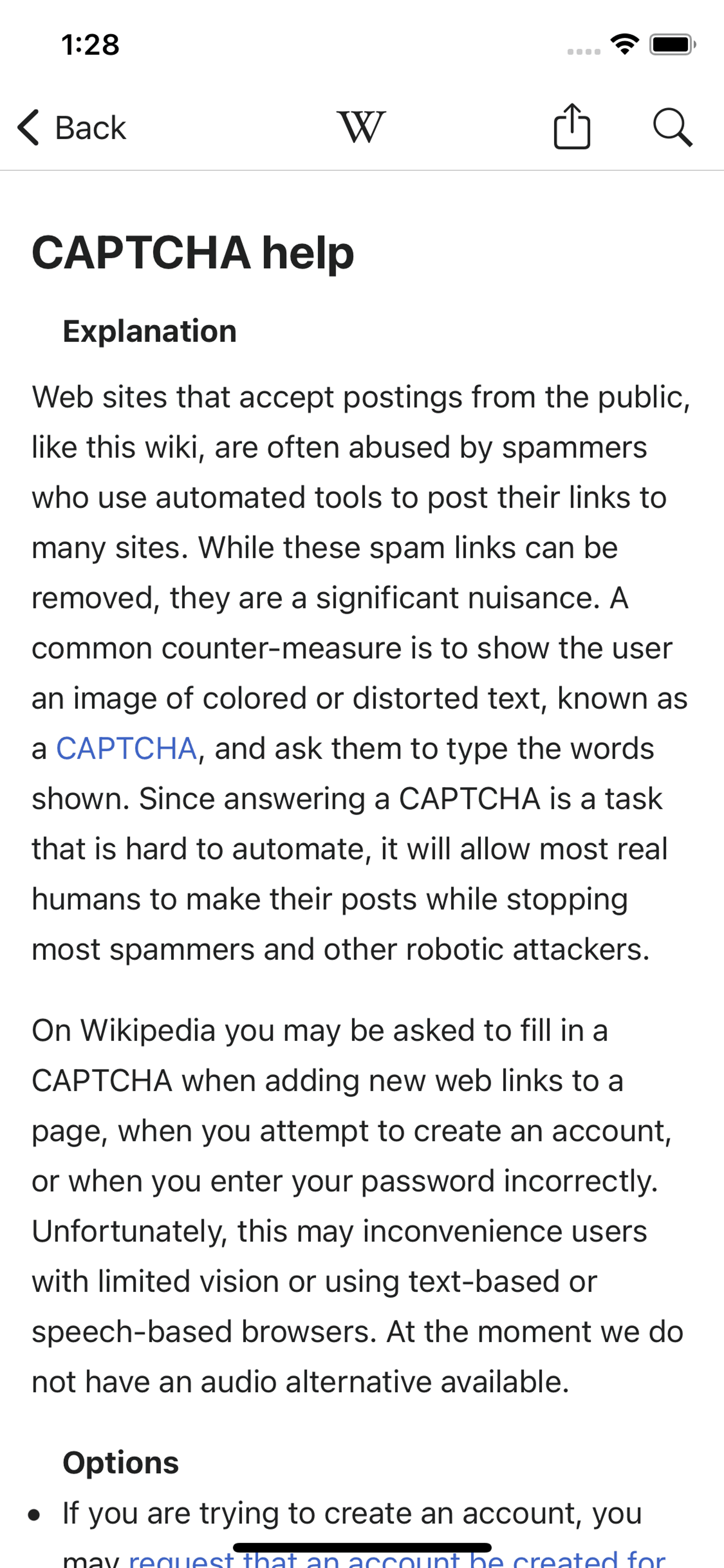 Wikipedia iOS Reference interface screenshot 11