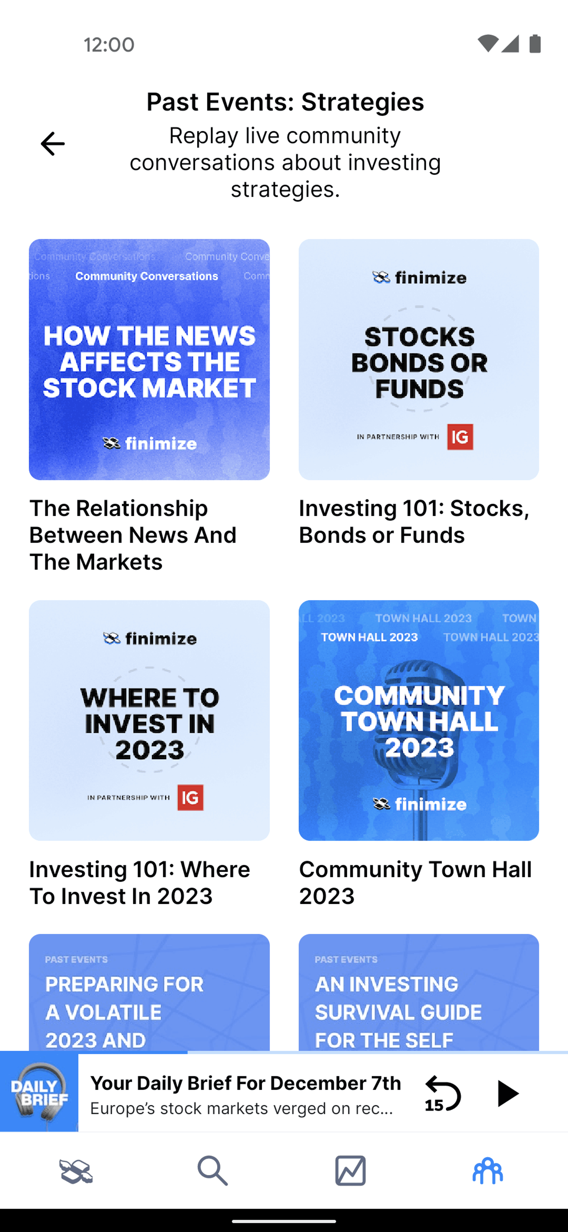 Finimize Android Finance interface screenshot 16