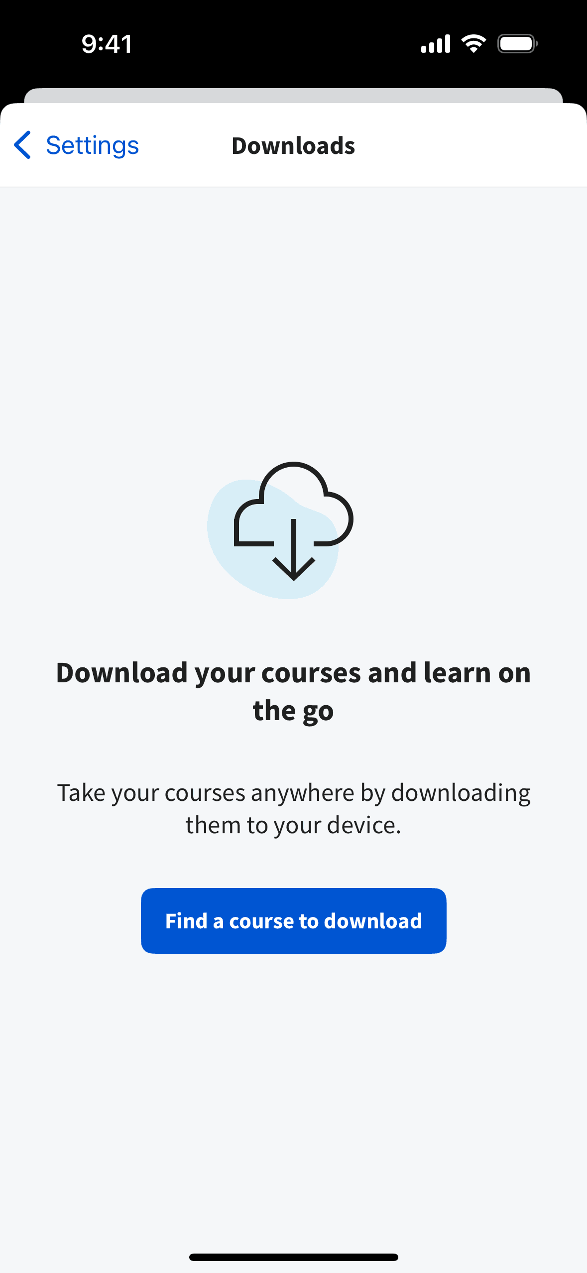 Coursera iOS Education interface screenshot 5
