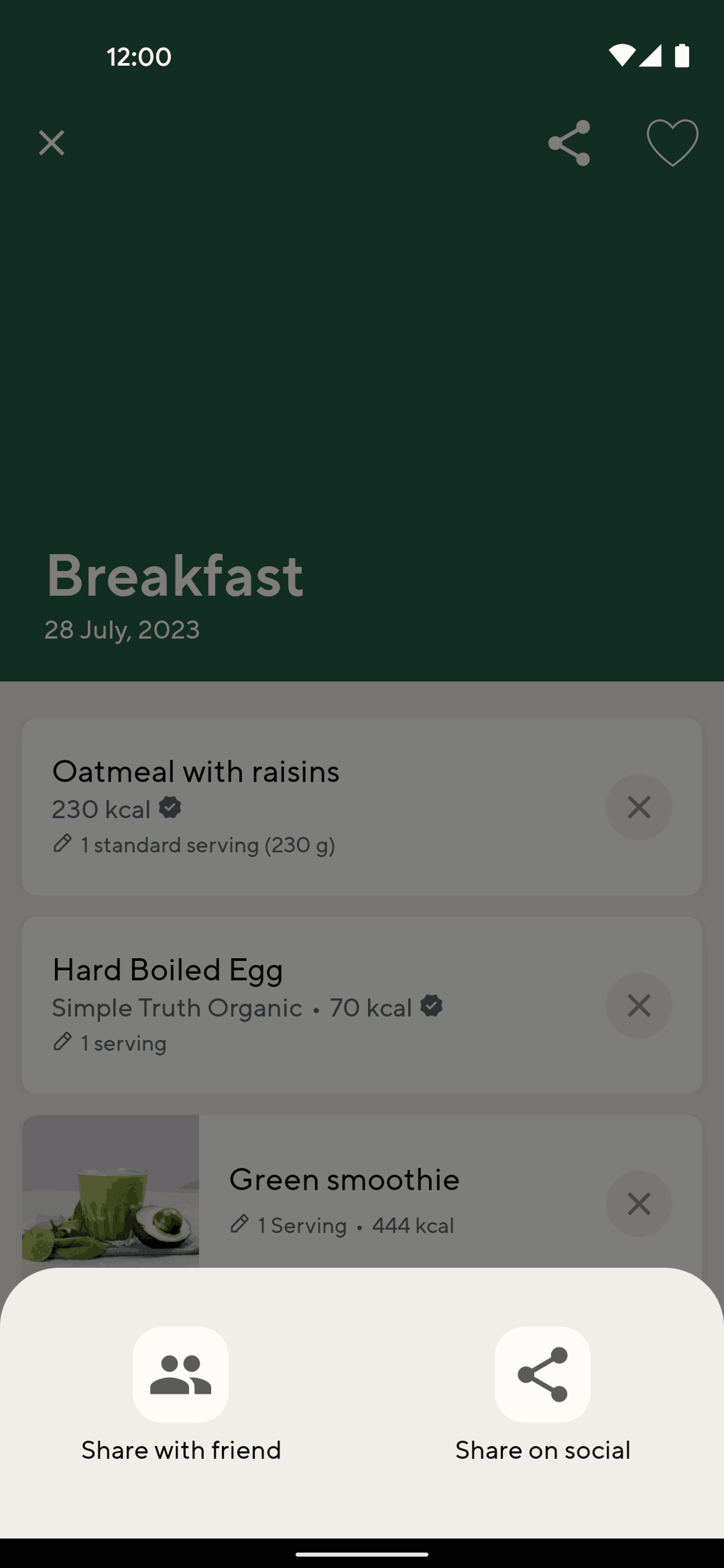 Lifesum Android Health & Fitness interface screenshot 2