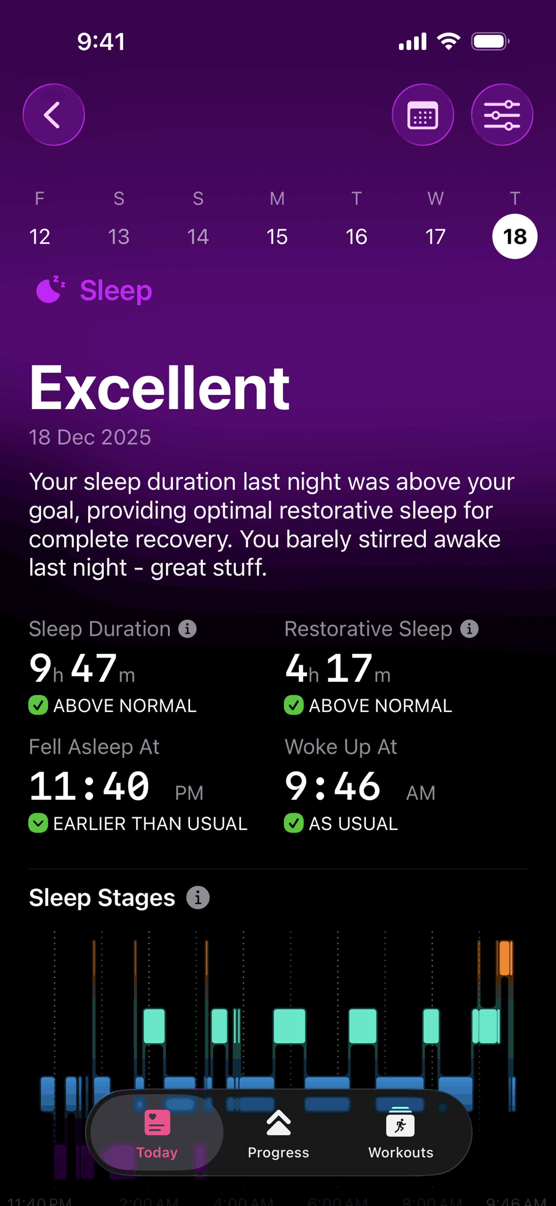 The Outsiders iOS Health & Fitness interface screenshot 3