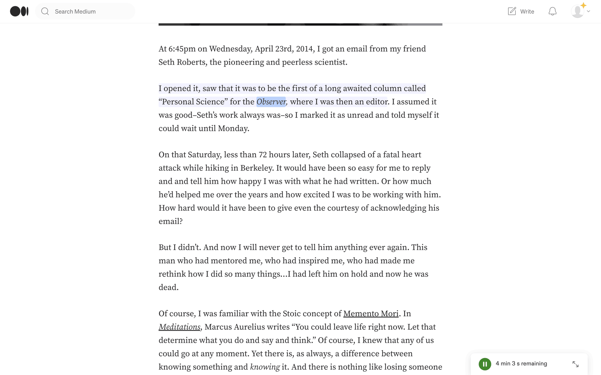 Medium Web News interface screenshot 7