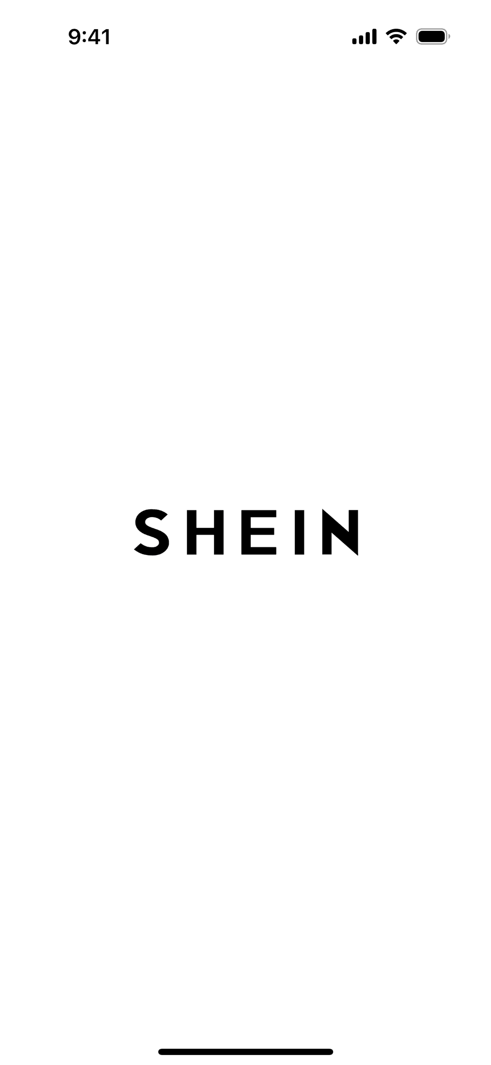 SHEIN iOS Shopping interface screenshot 1