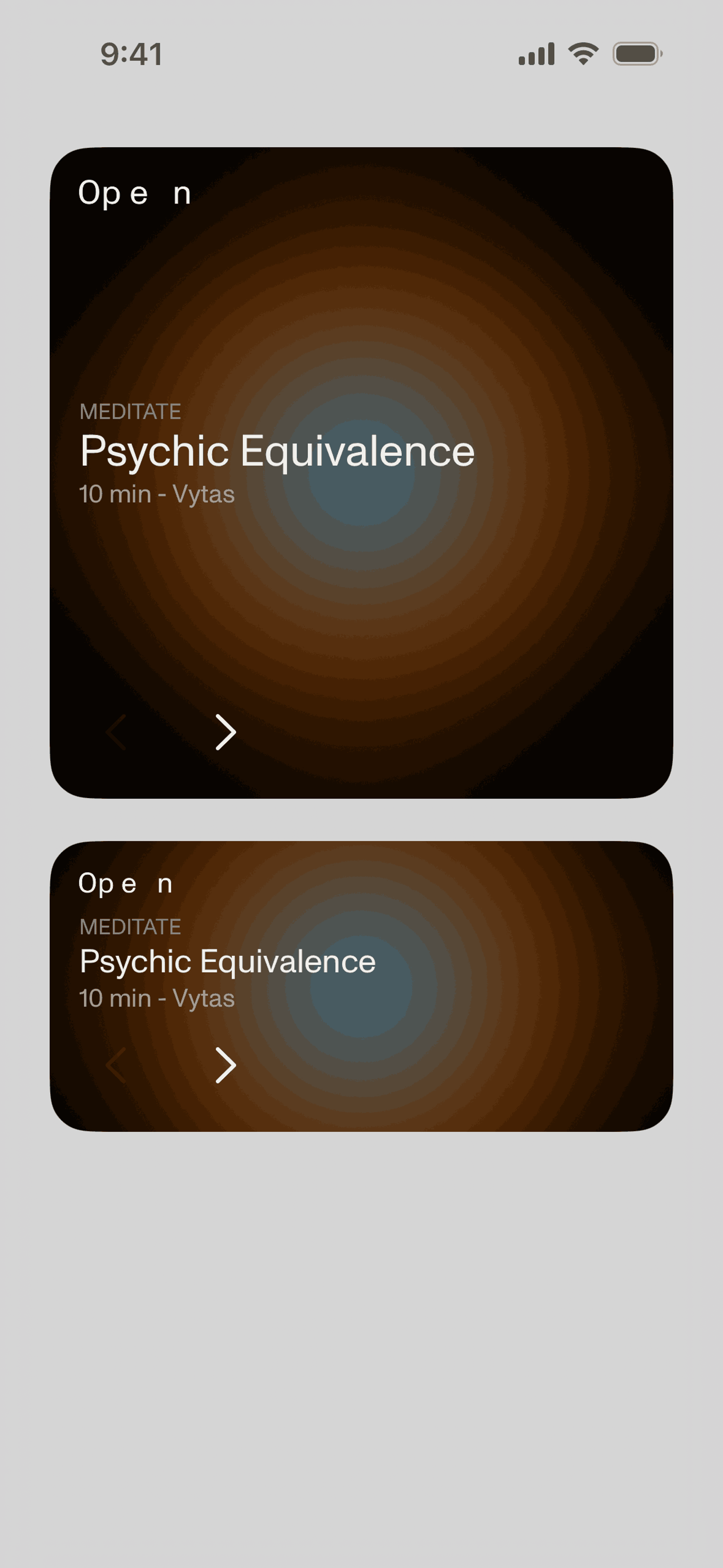 Open iOS Health & Fitness interface screenshot 2