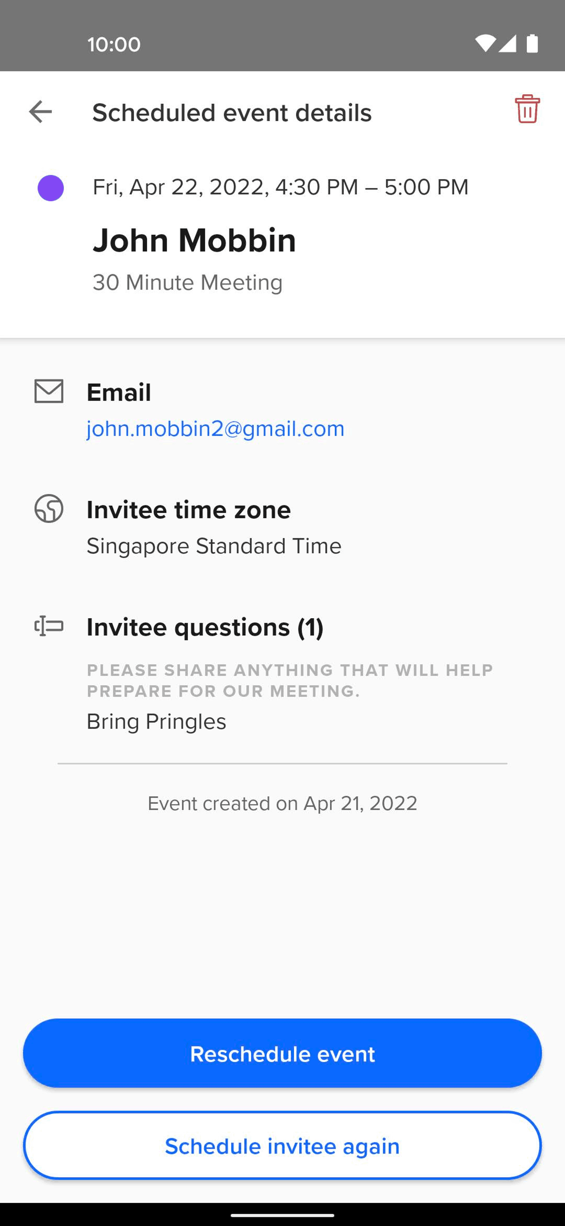 Calendly Android Business interface screenshot 23