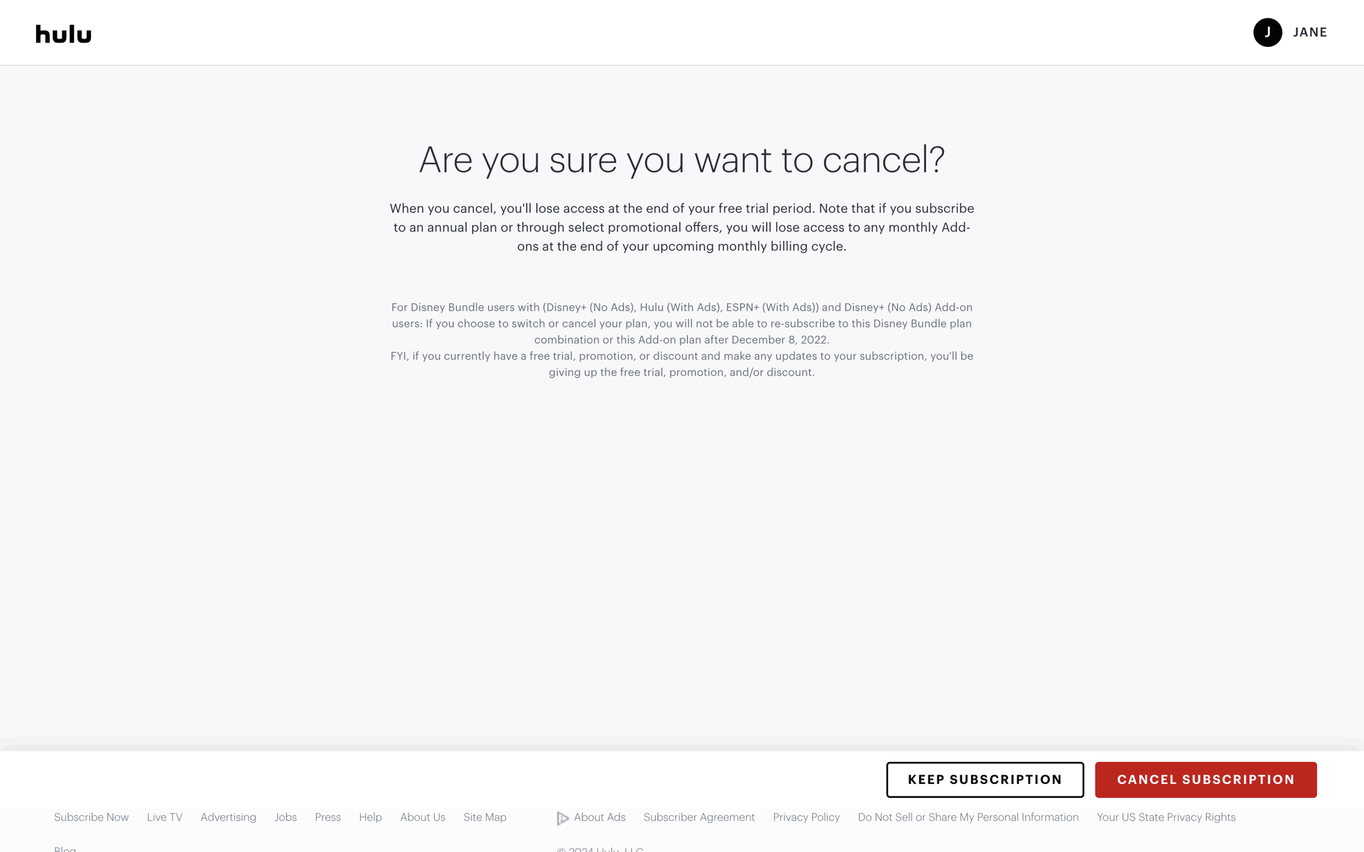 Hulu Web Entertainment interface screenshot 8