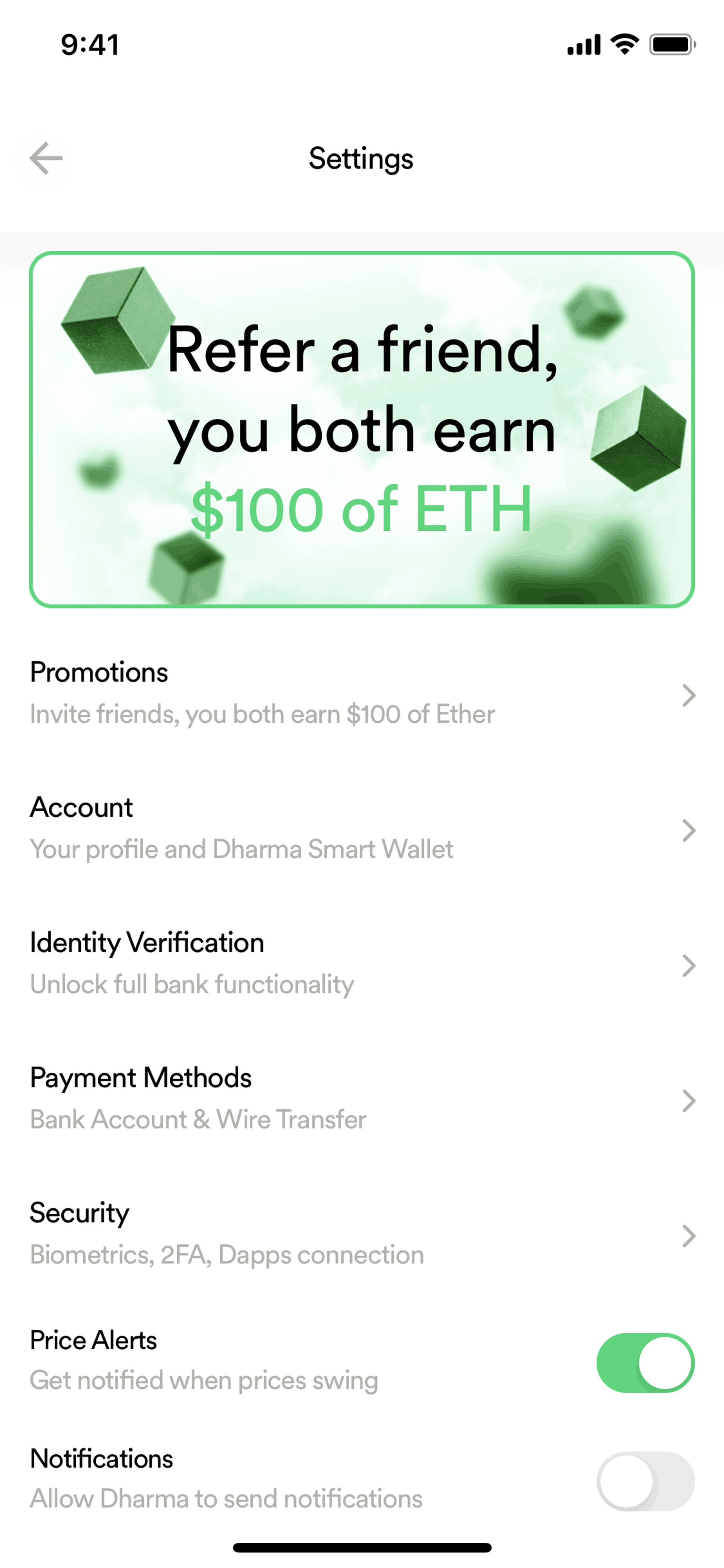 Dharma iOS Finance interface screenshot 17