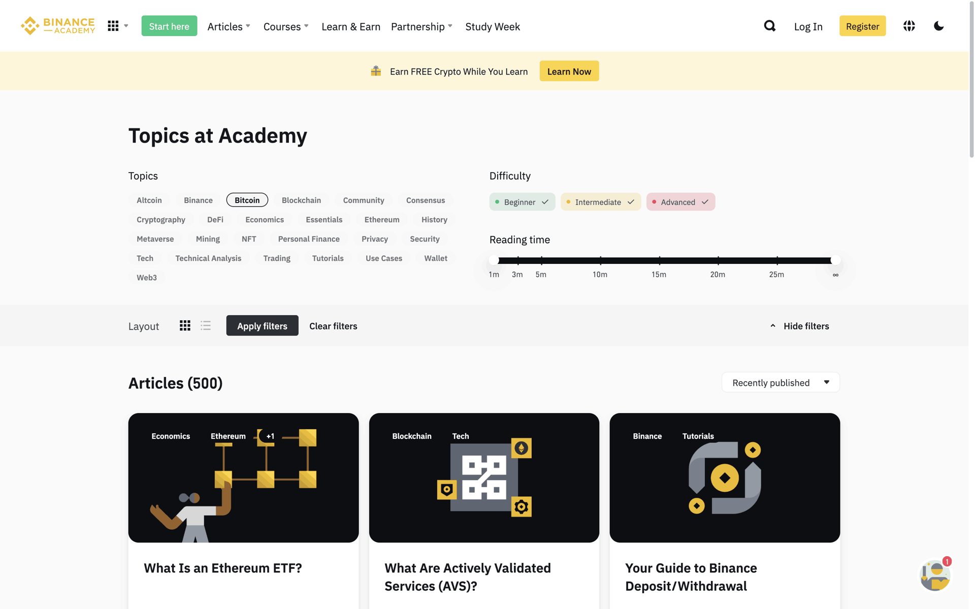 Binance Web Finance interface screenshot 9