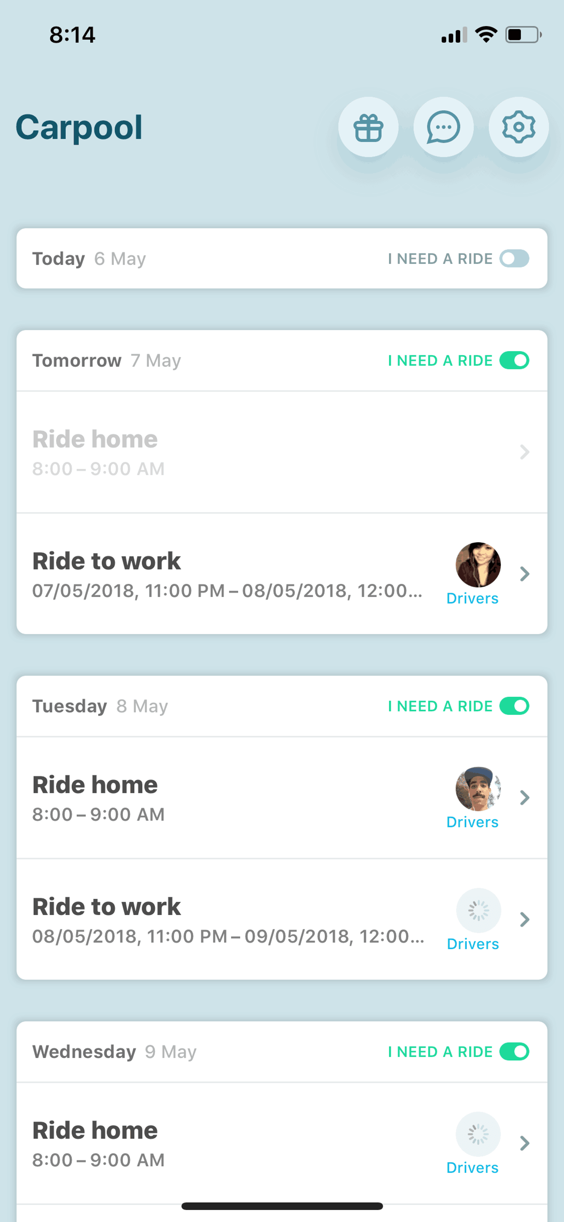 Waze Carpool iOS Maps & Navigation interface screenshot 17