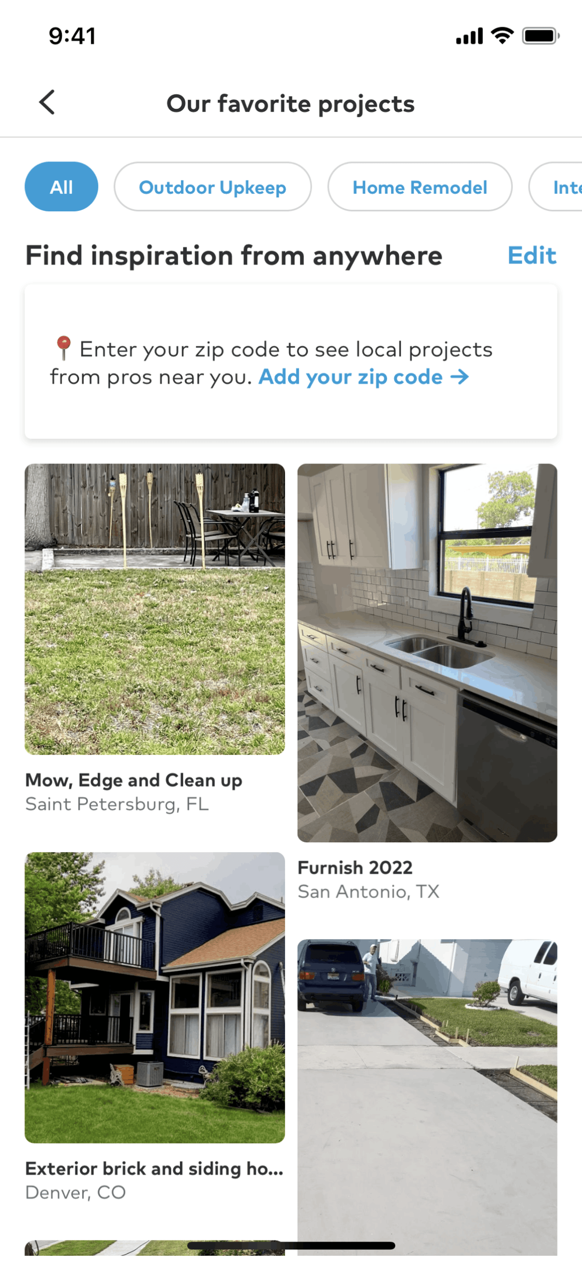 Thumbtack iOS Lifestyle interface screenshot 6