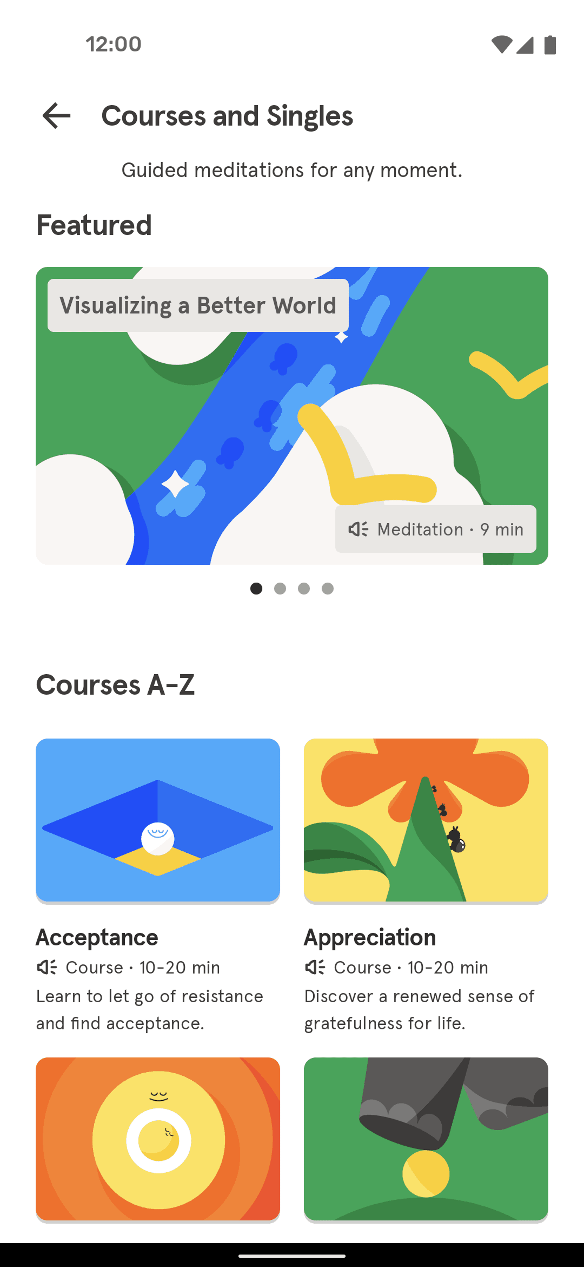 Headspace Android Health & Fitness interface screenshot 7