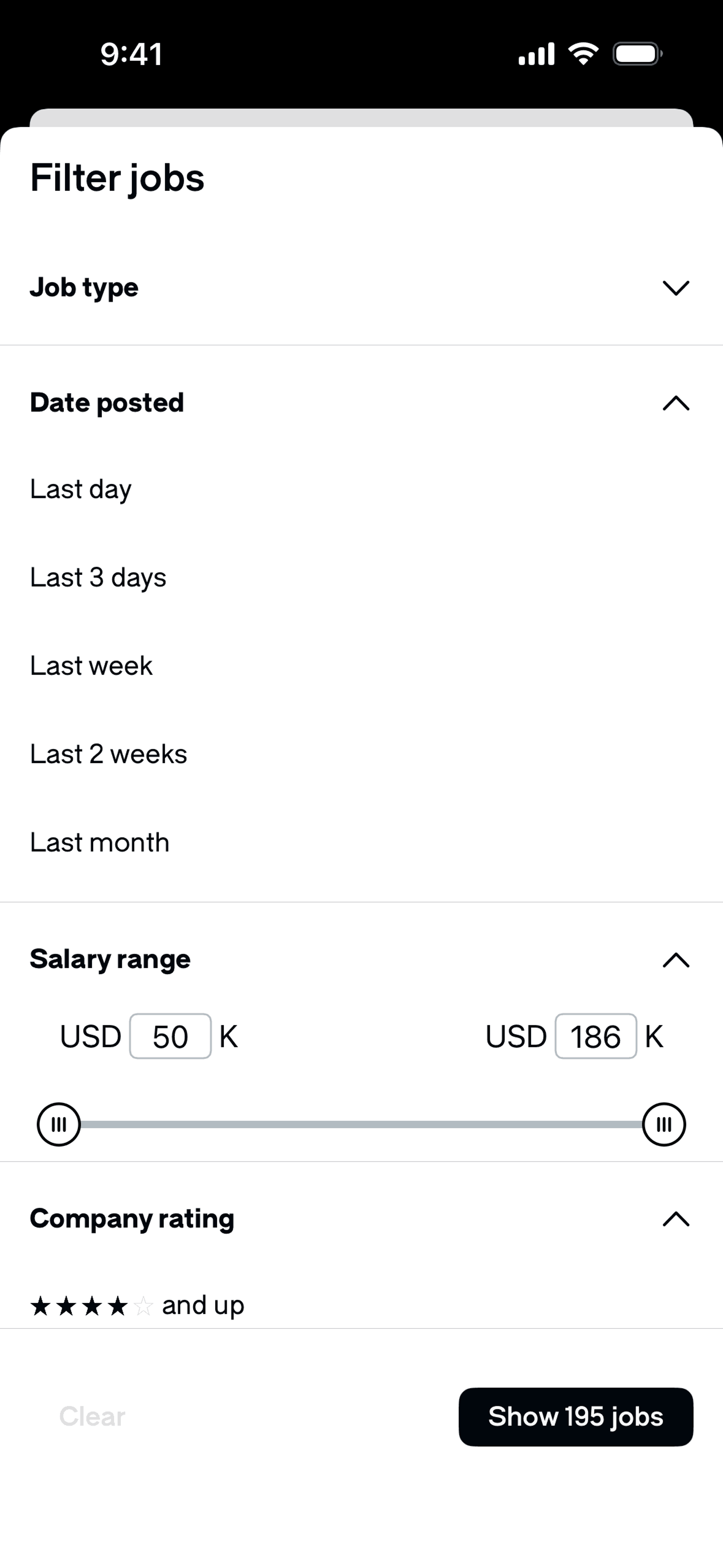 Glassdoor iOS Jobs & Recruitment interface screenshot 2