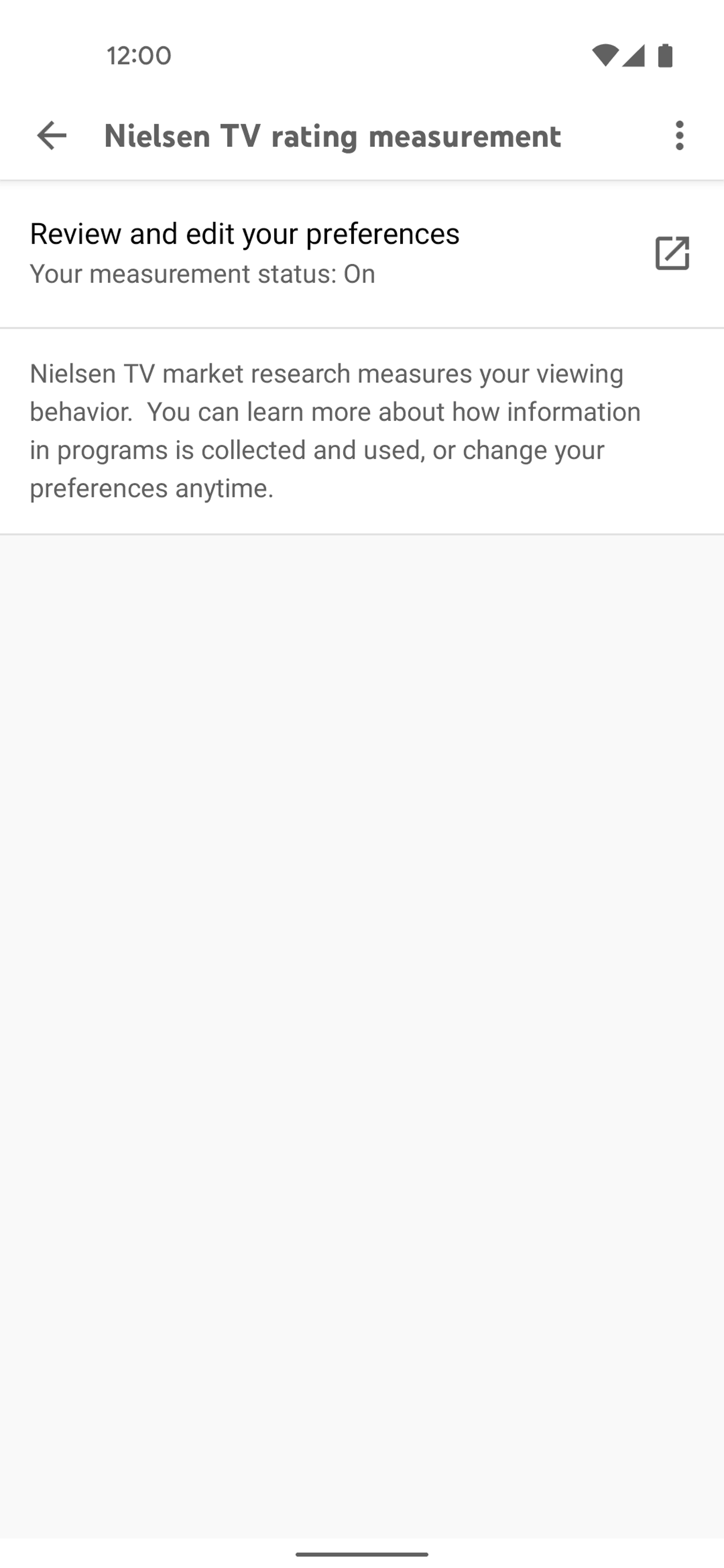 YouTube TV Android Entertainment interface screenshot 13