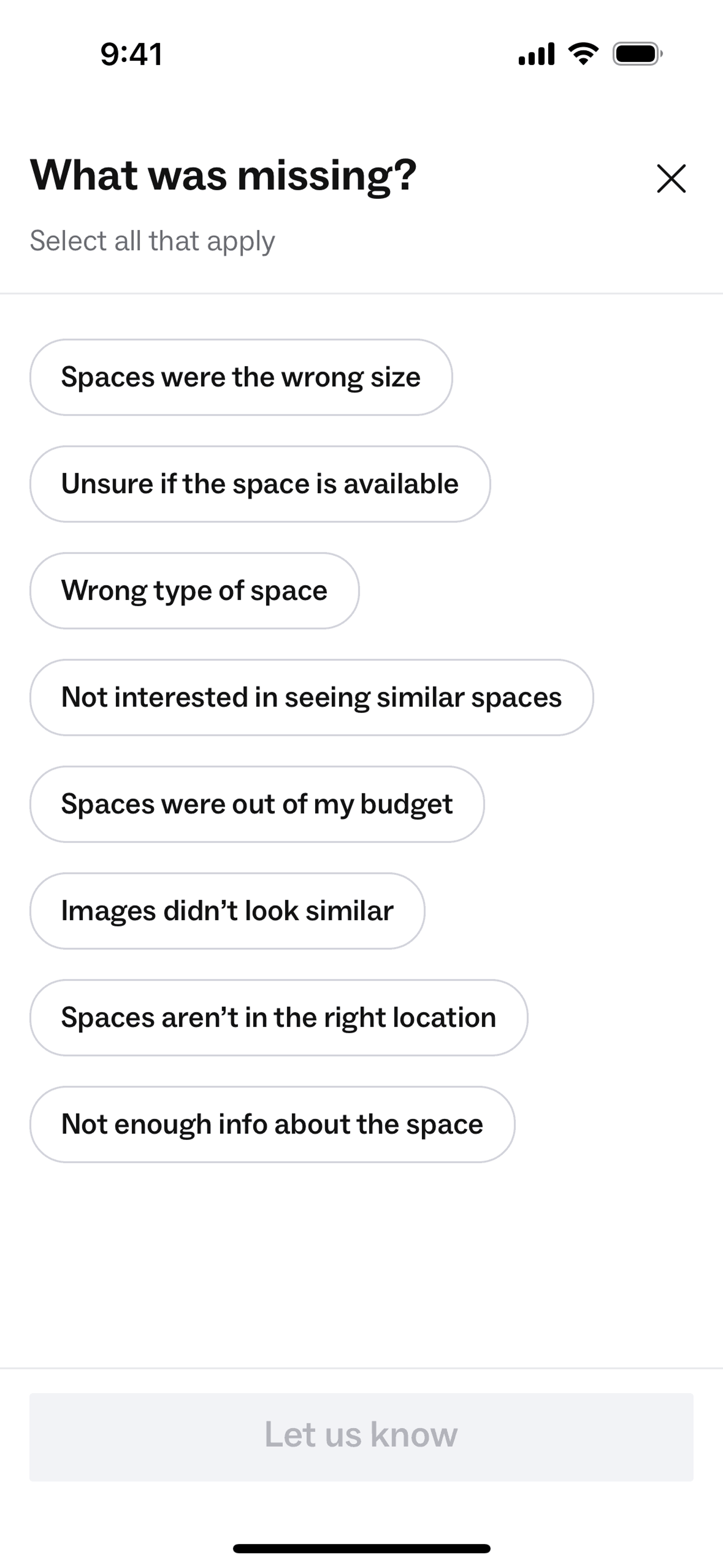 Peerspace iOS Lifestyle interface screenshot 14