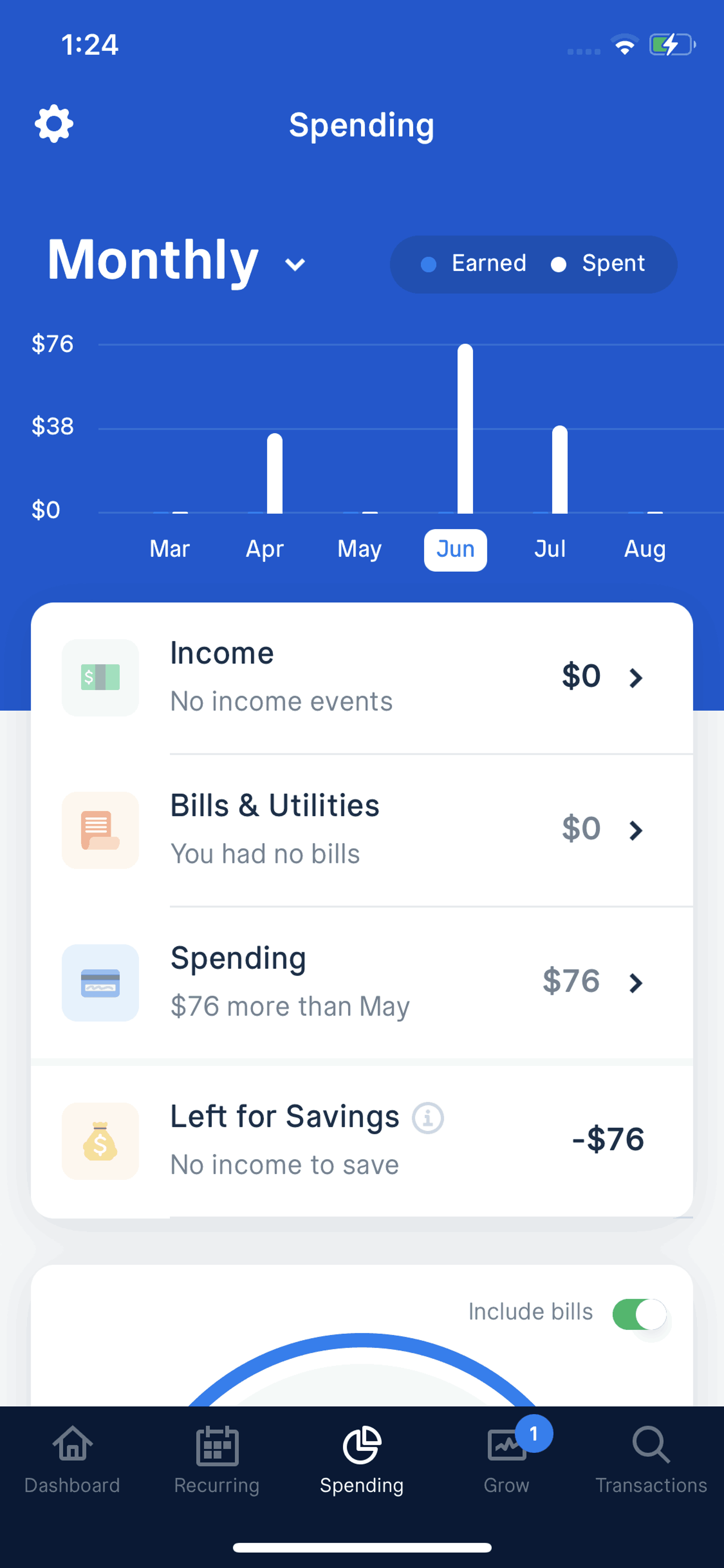 Truebill iOS Finance interface screenshot 18