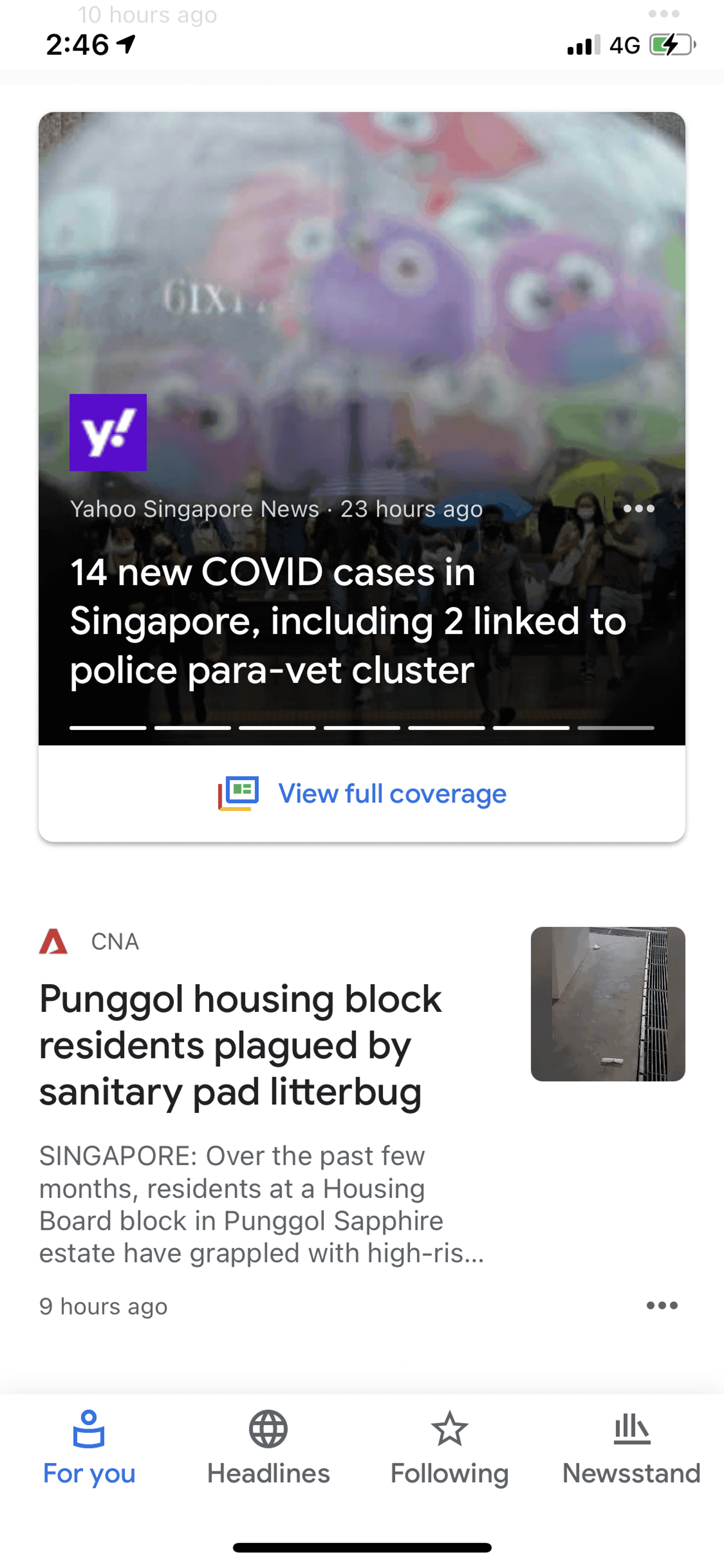 Google News iOS News interface screenshot 14