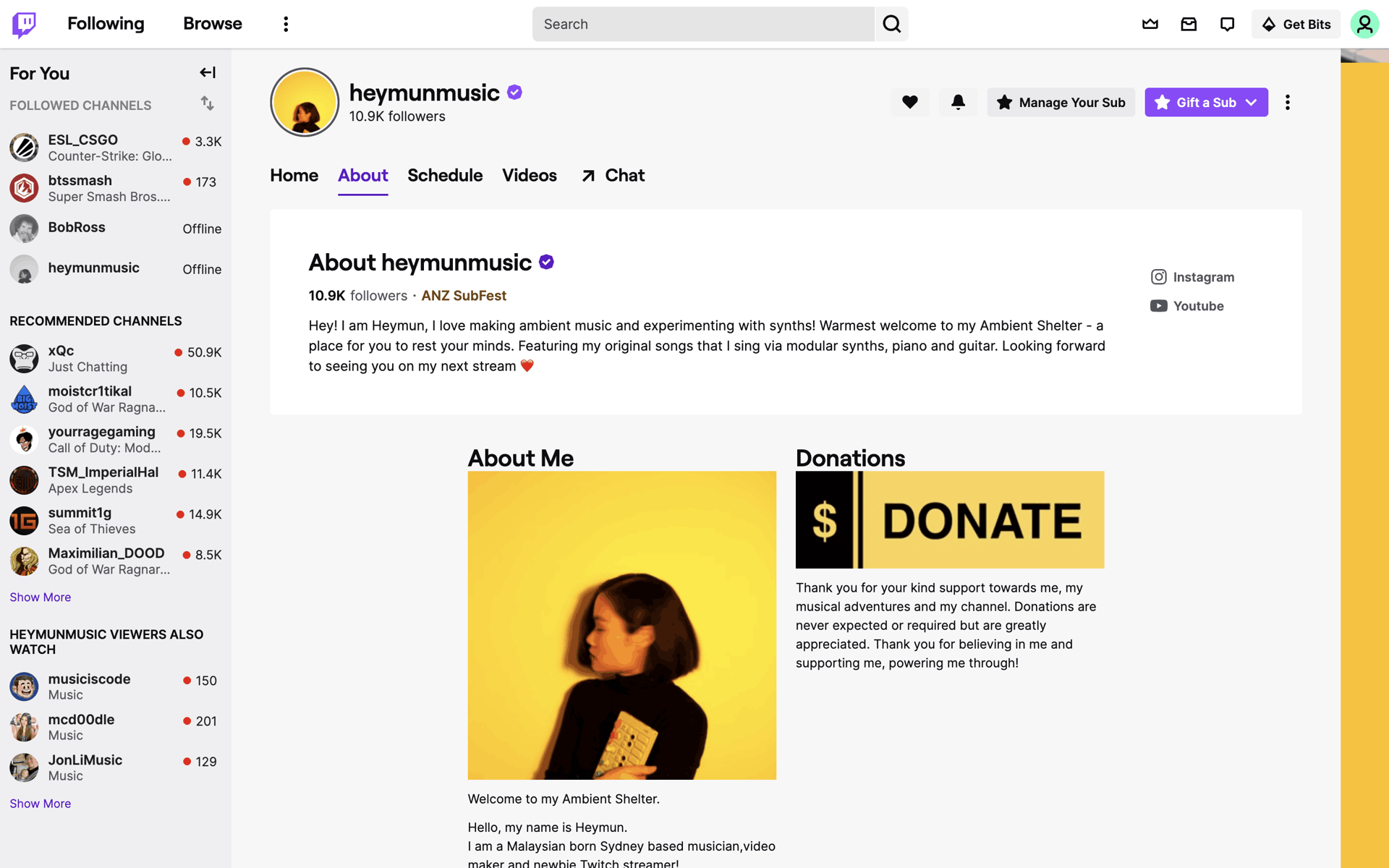 Twitch Web Photo & Video interface screenshot 9