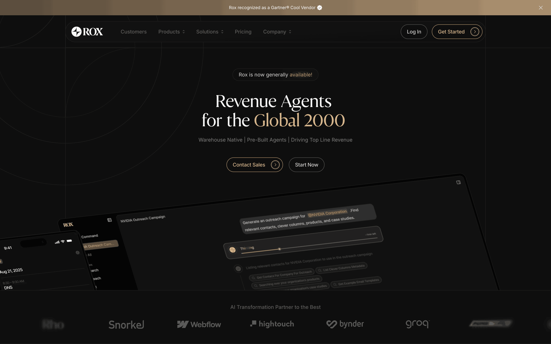 Rox Web Business interface screenshot 1