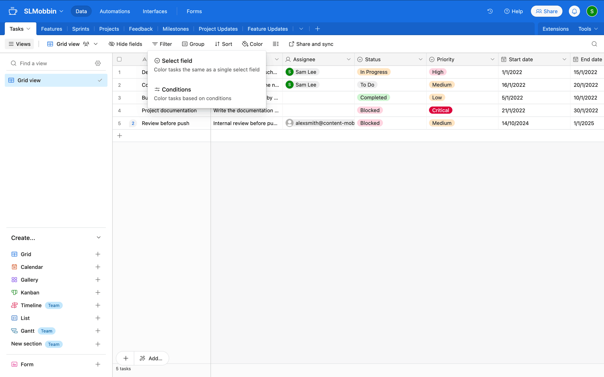 Airtable Web Business interface screenshot 22