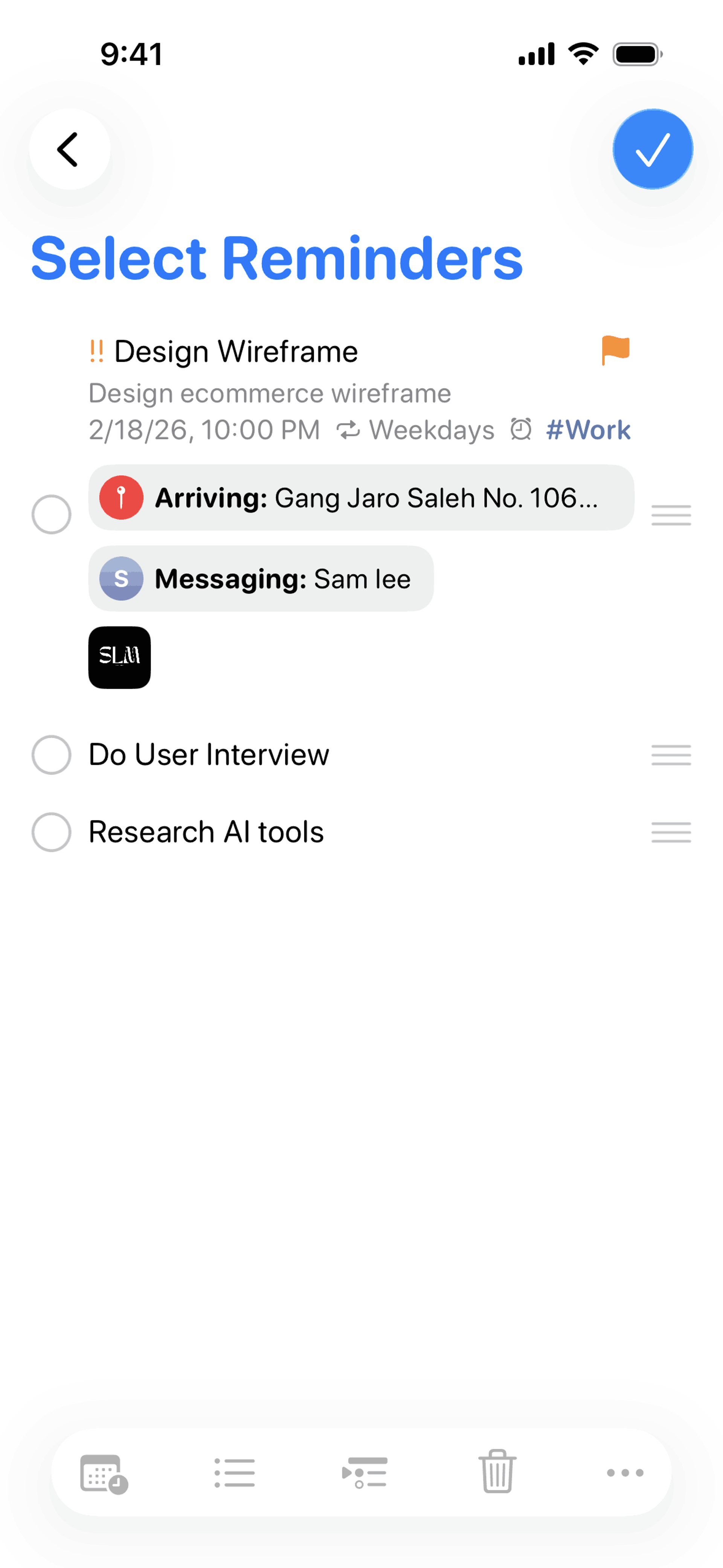 Reminders iOS Productivity interface screenshot 22