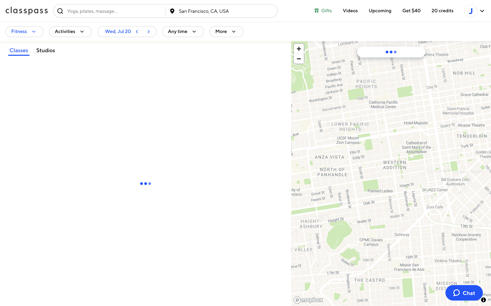 ClassPass Web Health & Fitness interface screenshot 3