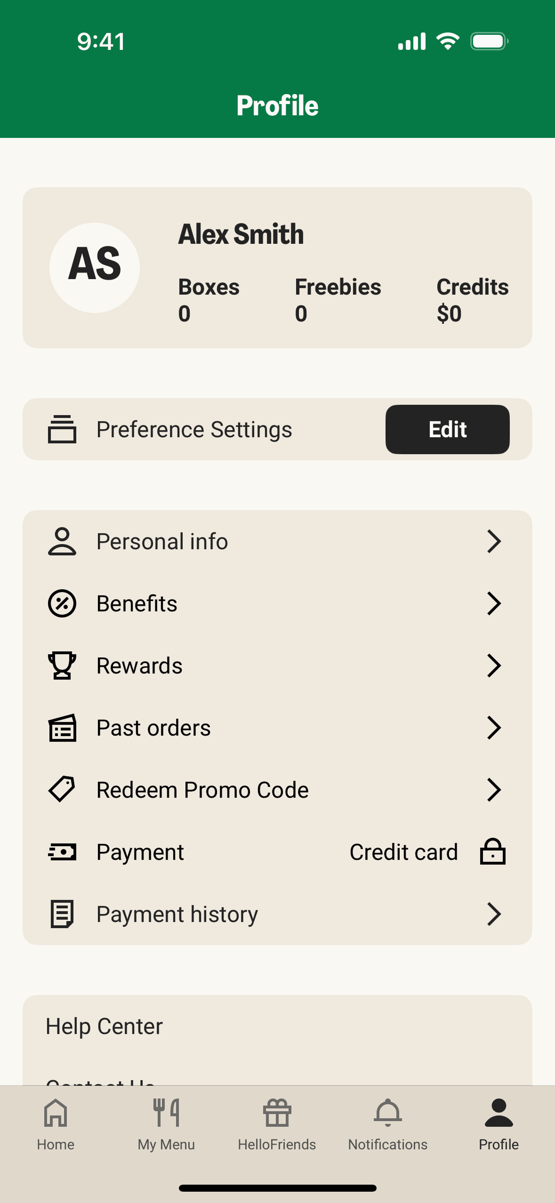 HelloFresh iOS Food & Drink interface screenshot 9